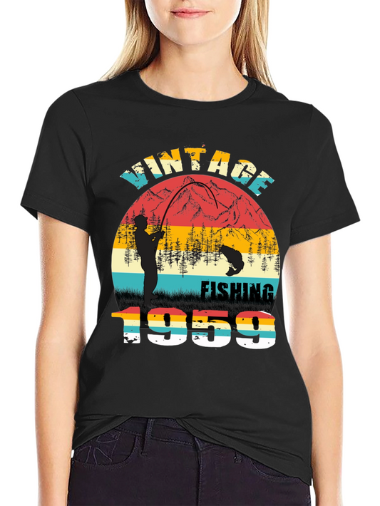 Vintage Fishing 1959 Graphic T-Shirt