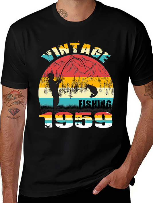 Vintage Fishing 1959 Graphic T-Shirt