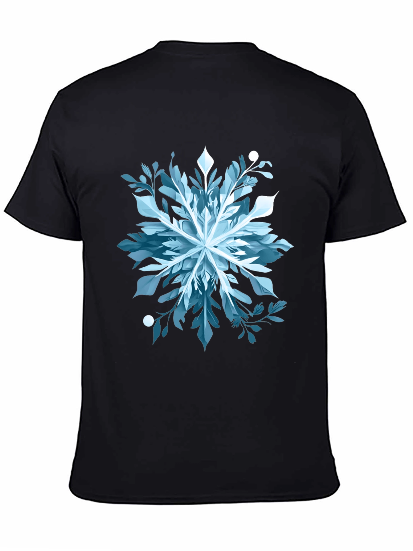 Abstract Snowflake Graphic Tee - Stylish & Unique