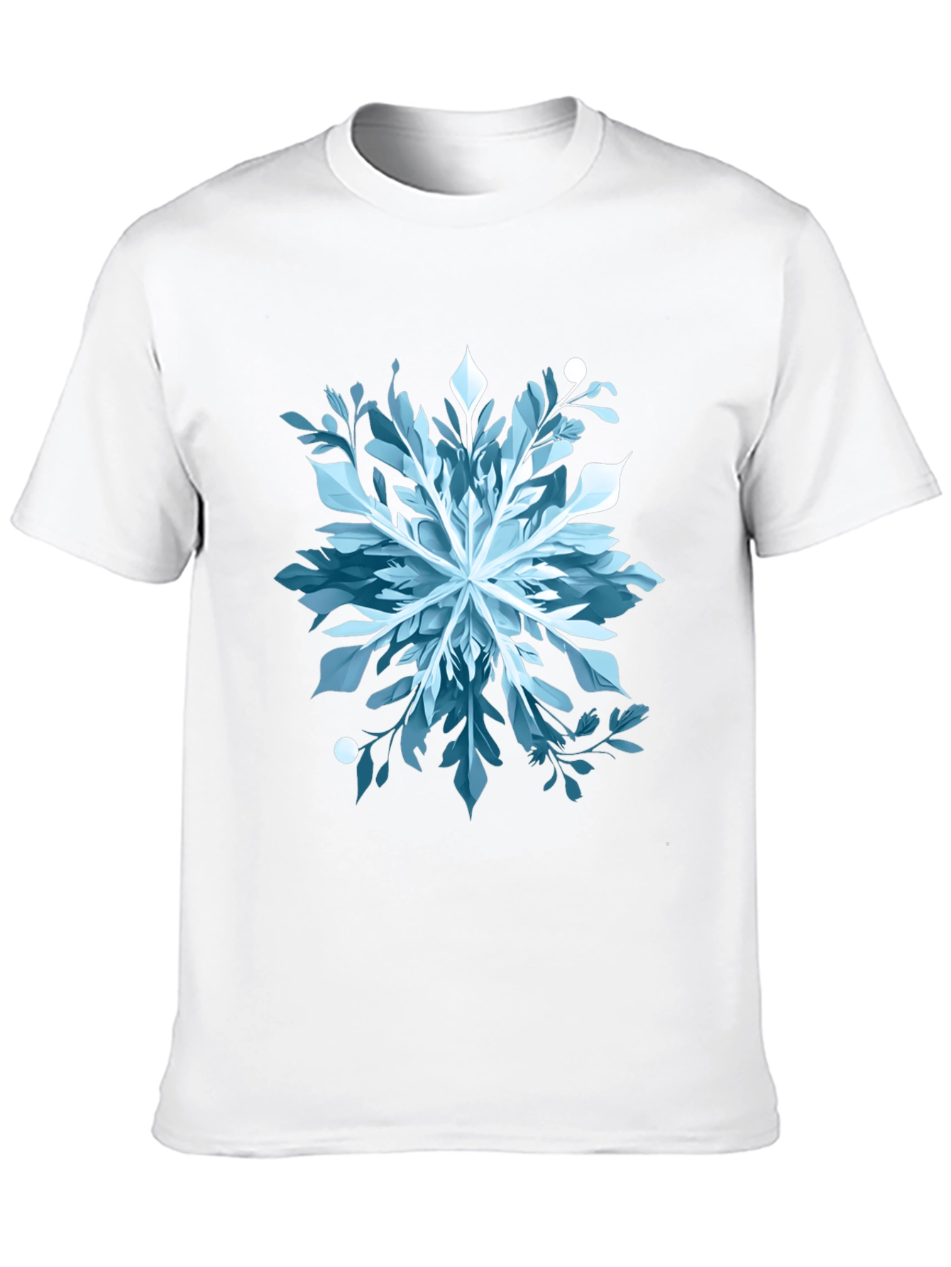 Abstract Snowflake Graphic Tee - Stylish & Unique