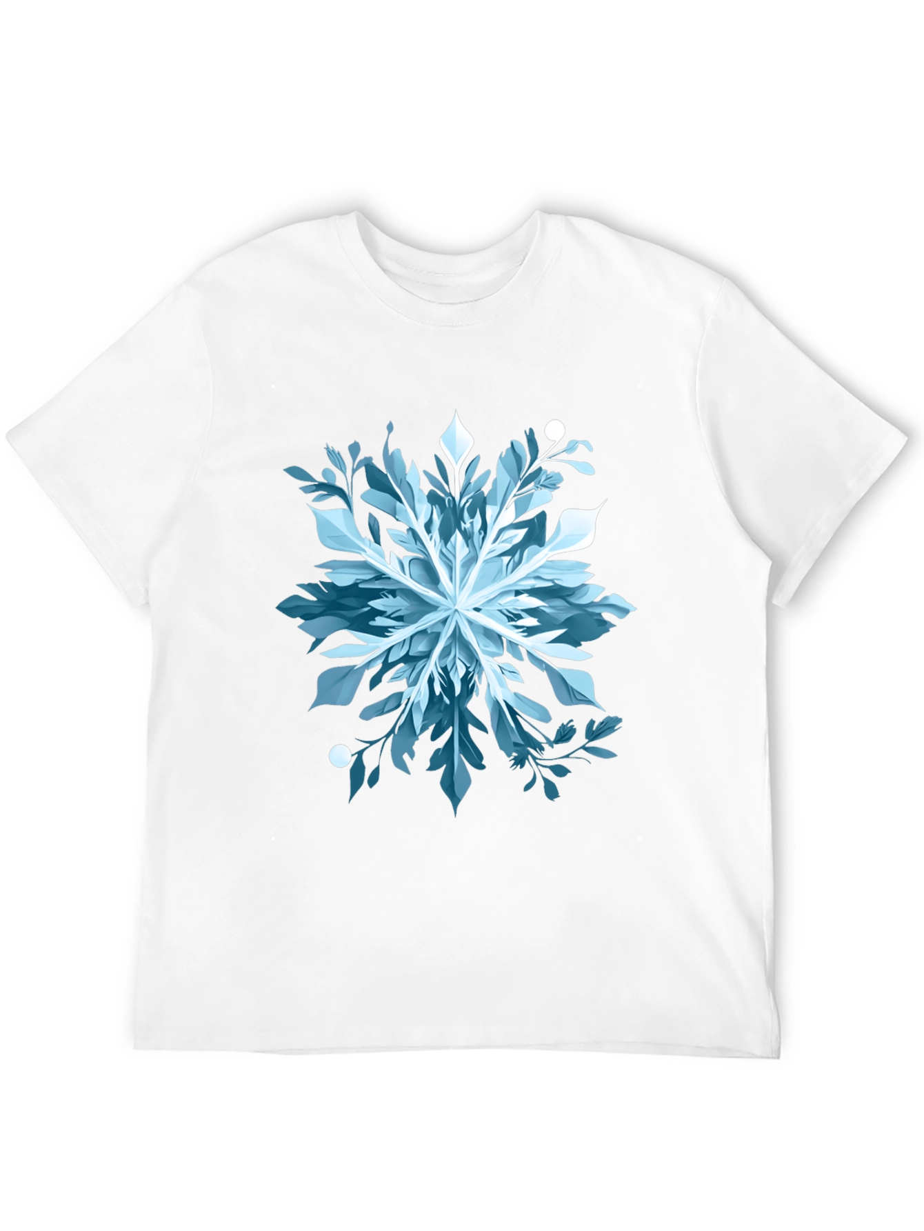 Abstract Snowflake Graphic Tee - Stylish & Unique