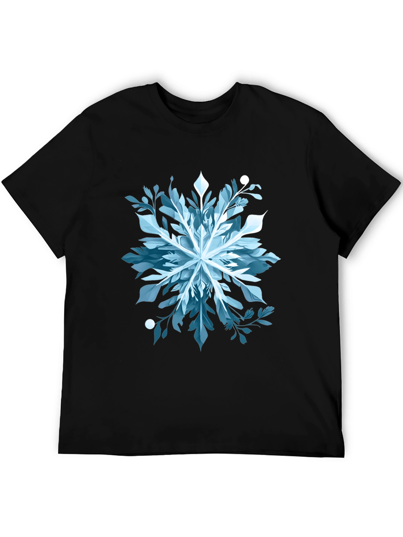 Abstract Snowflake Graphic Tee - Stylish & Unique