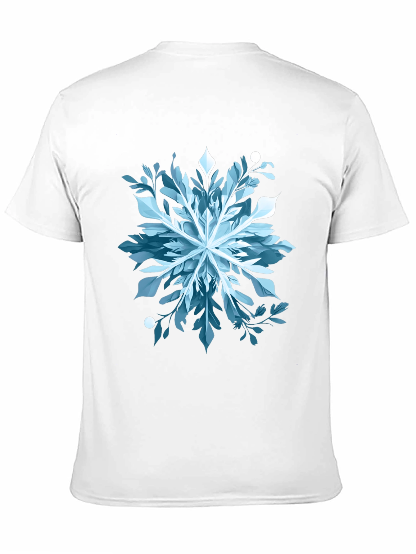 Abstract Snowflake Graphic Tee - Stylish & Unique