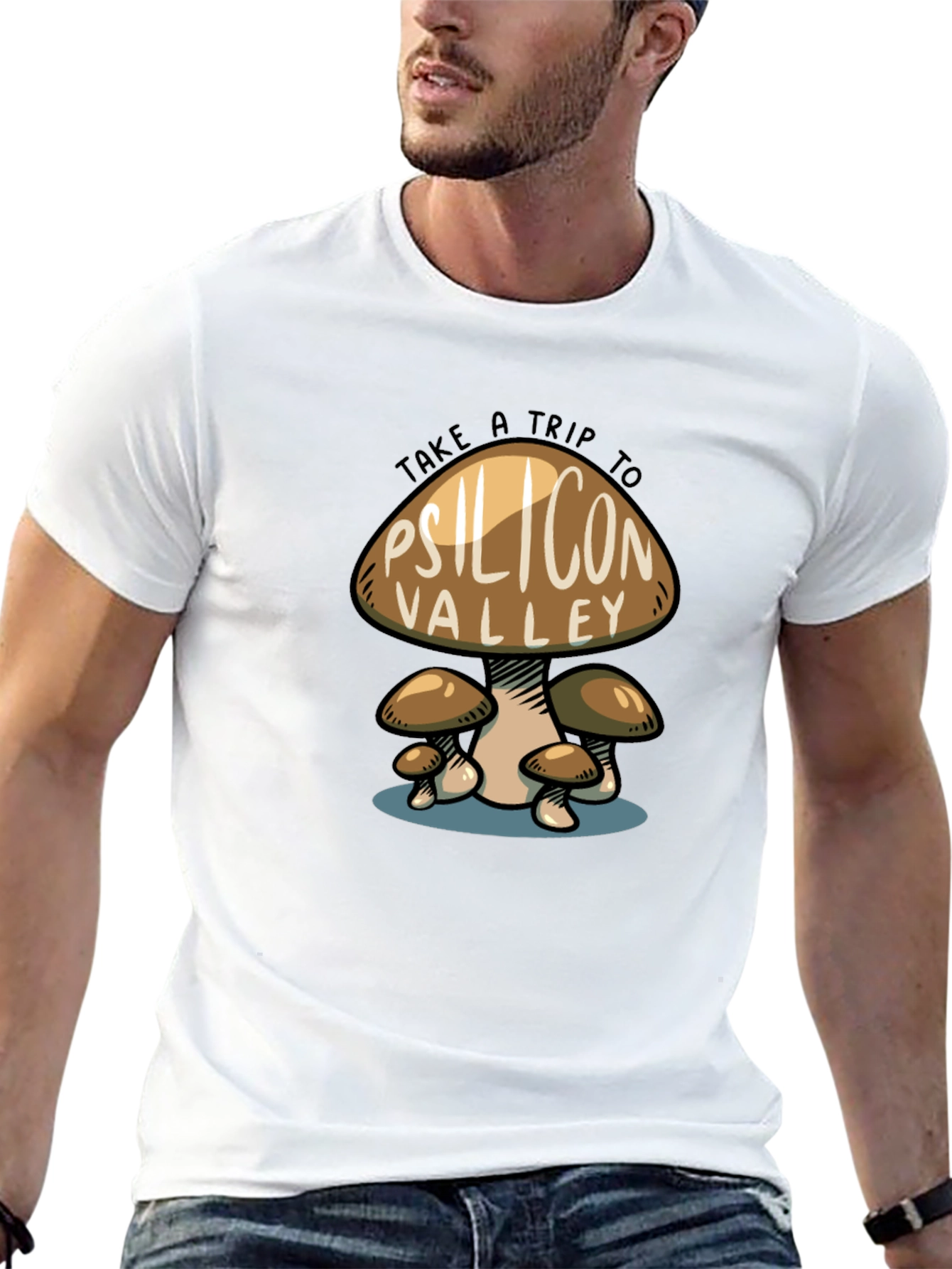 Psilicon Valley Trip Black T-Shirt