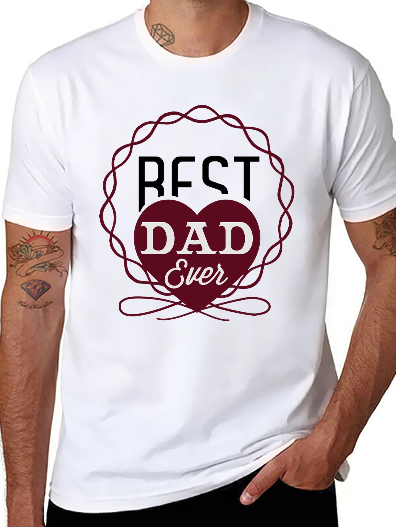 Best Dad Ever Graphic T-Shirt - Fathers Day Gift