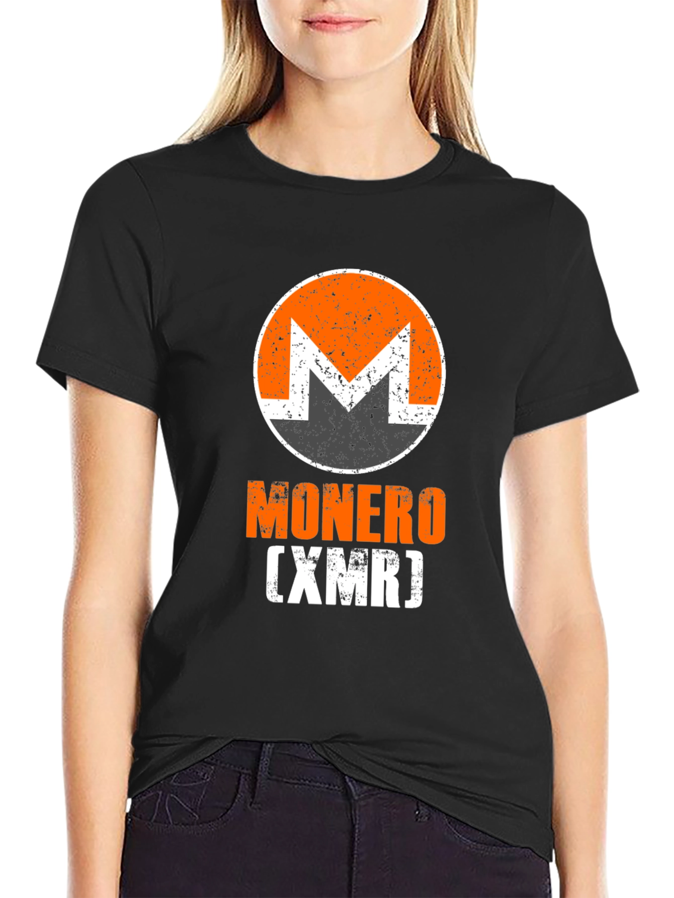 Monero Cryptocurrency Black T-Shirt