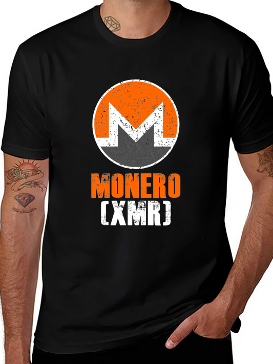Monero Cryptocurrency Black T-Shirt