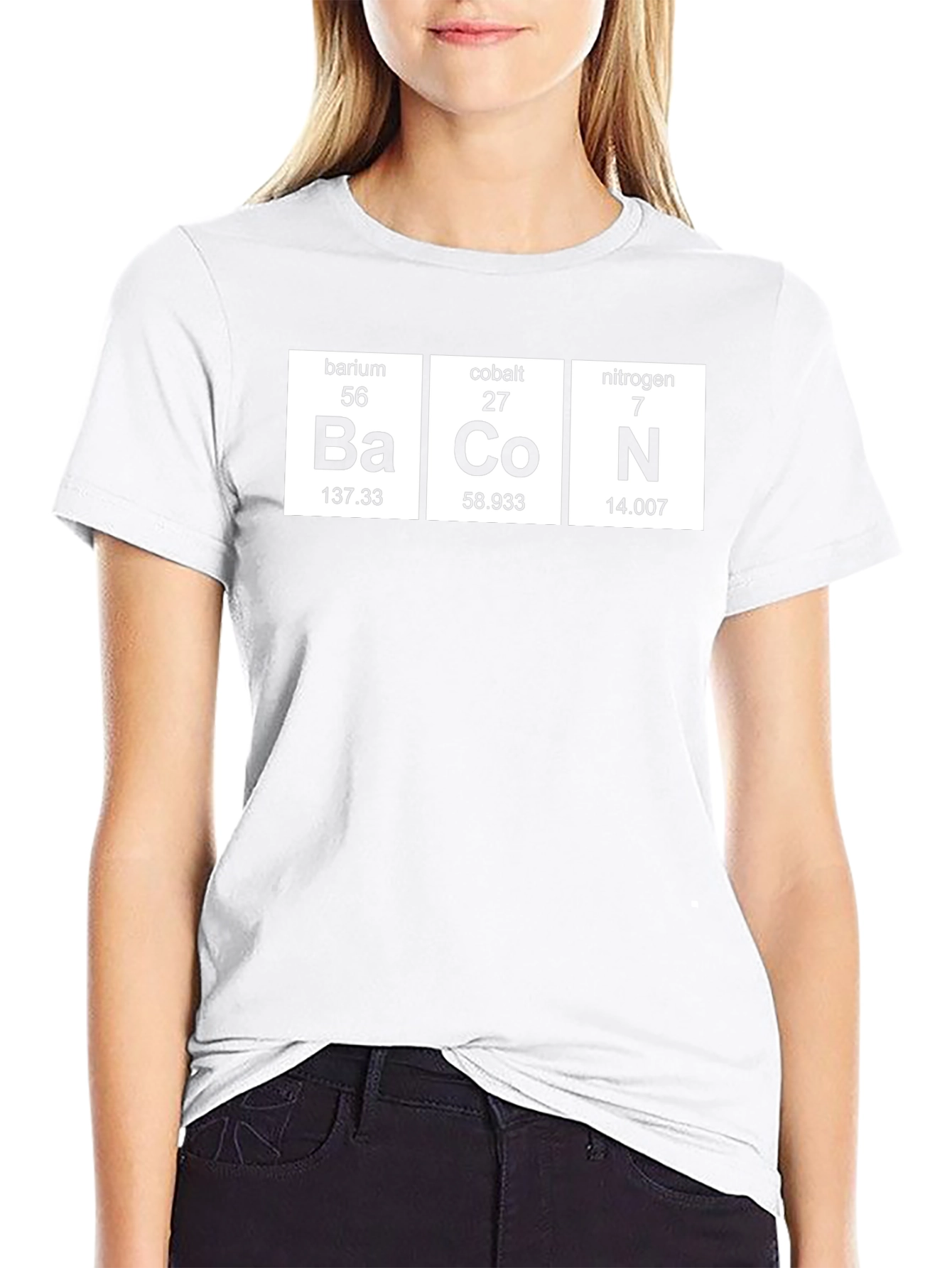 Bacon Elements T-Shirt - Periodic Table Funny Tee