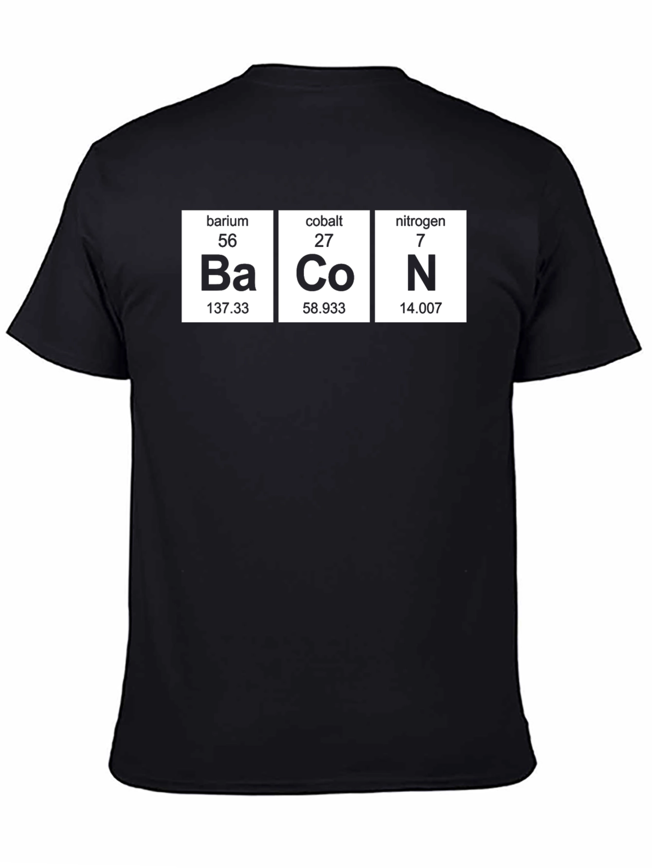 Bacon Elements T-Shirt - Periodic Table Funny Tee