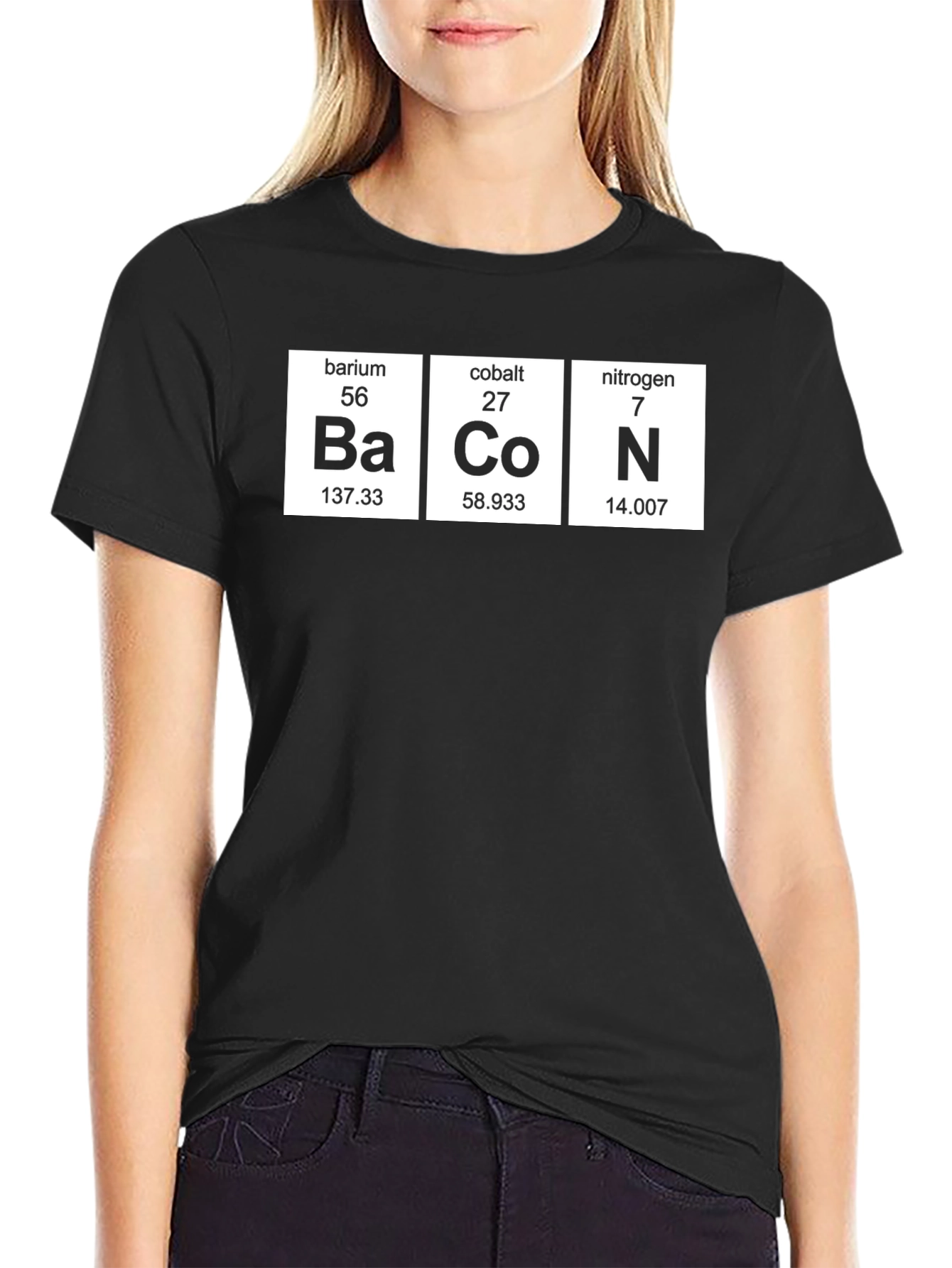 Bacon Elements T-Shirt - Periodic Table Funny Tee