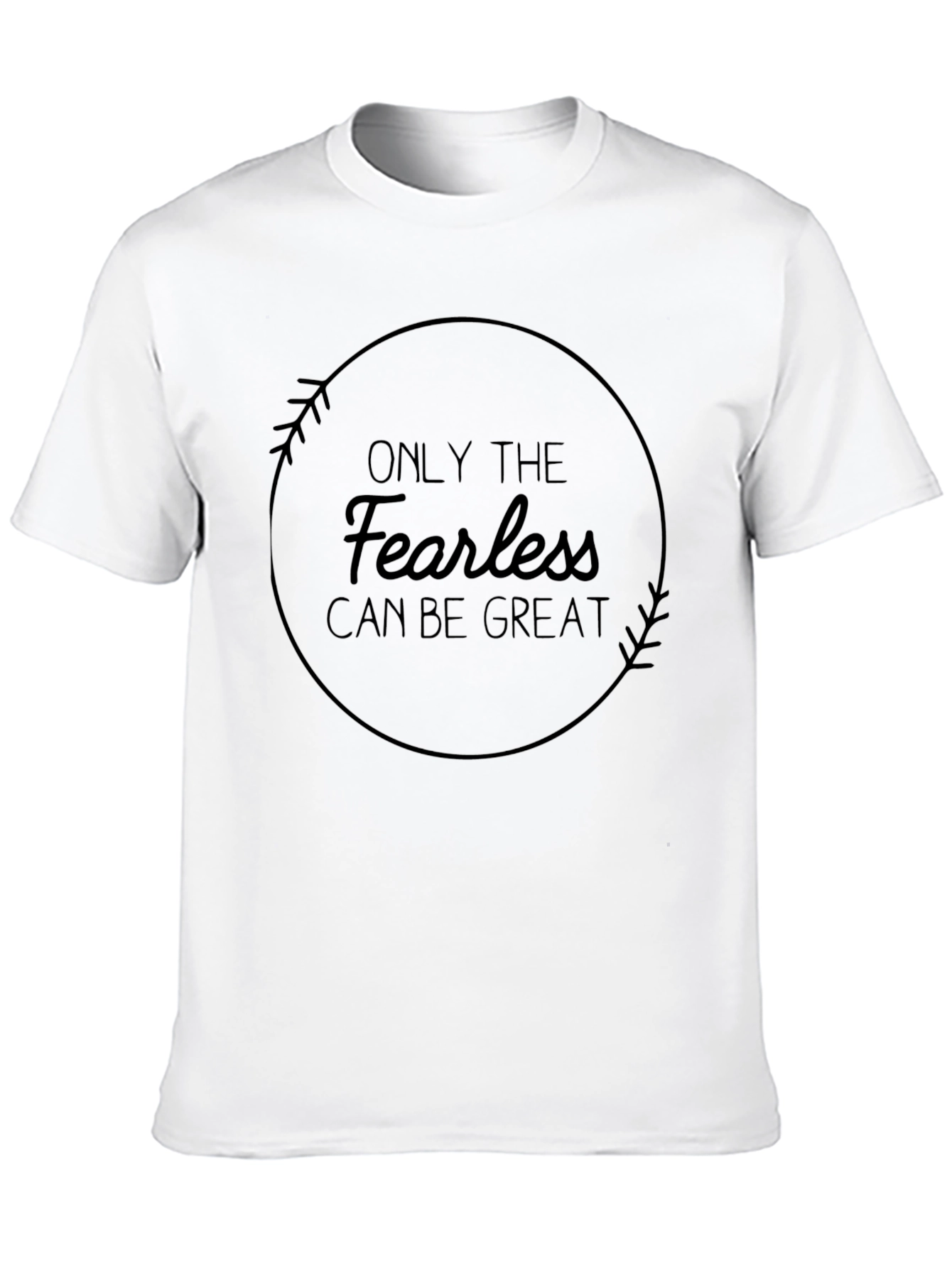 Fearless Greatness Graphic Tee - Stylish Cotton Blend