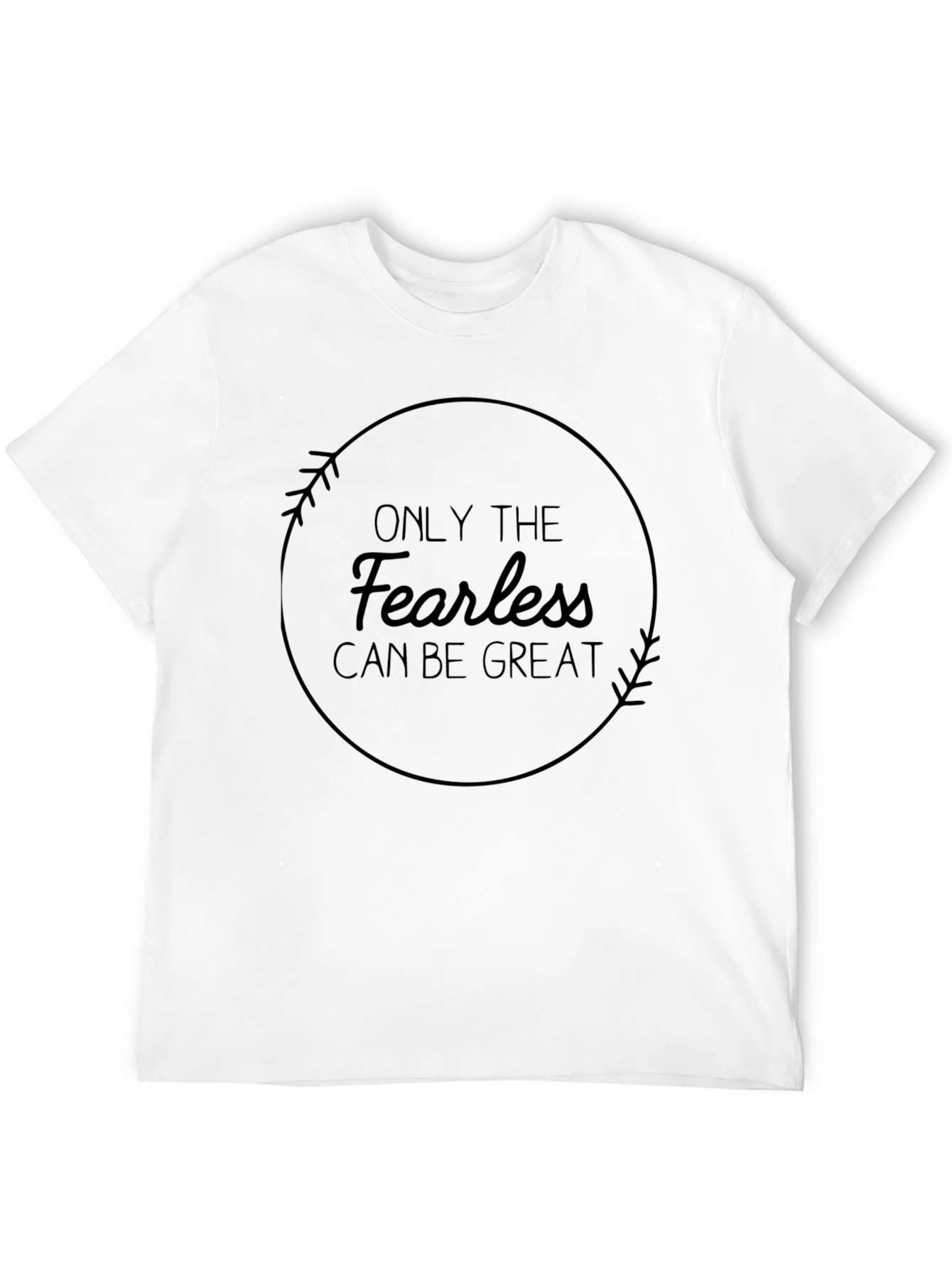 Fearless Greatness Graphic Tee - Stylish Cotton Blend