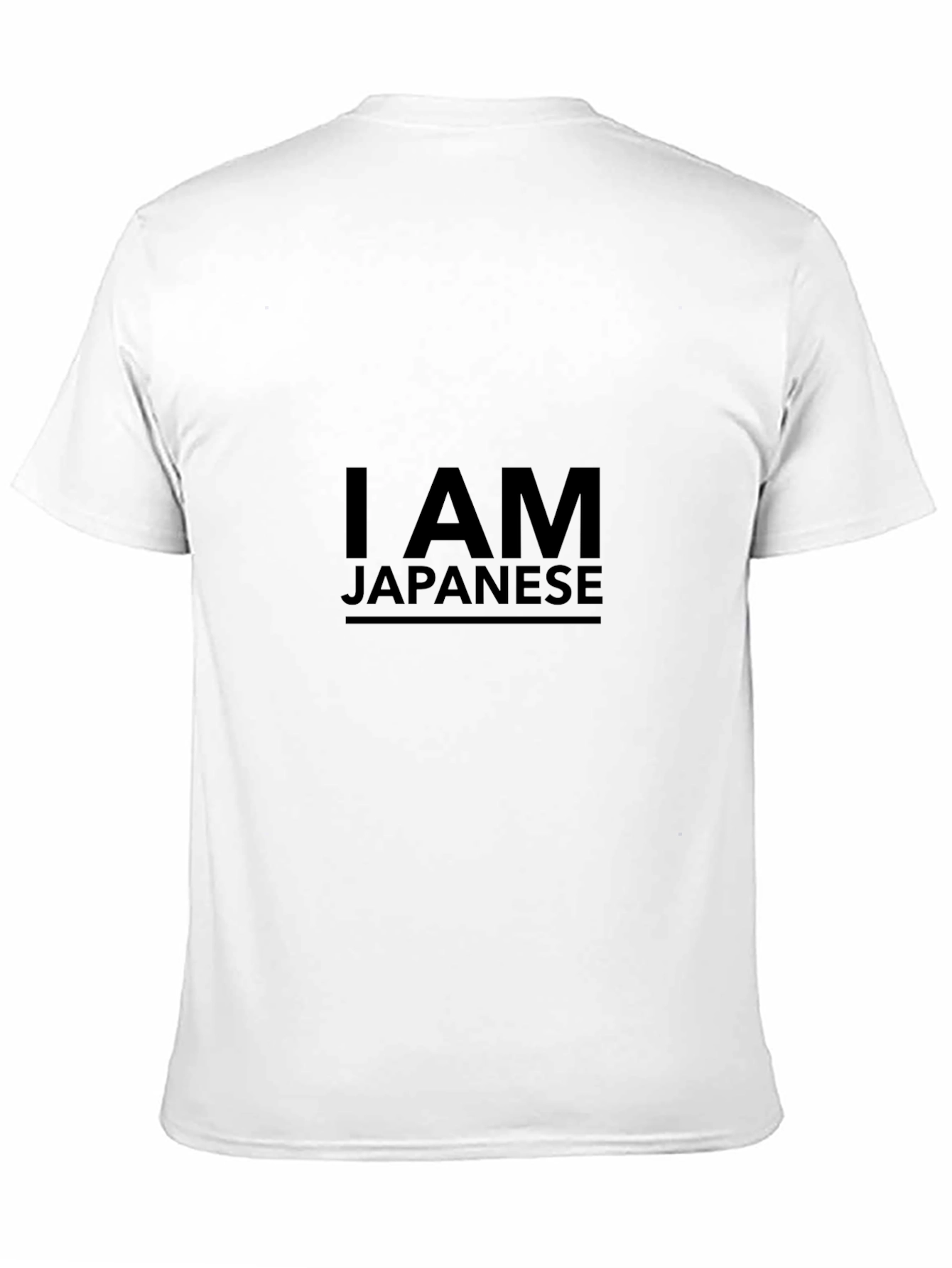 I AM Japanese Graphic Print Crew Neck T-Shirt