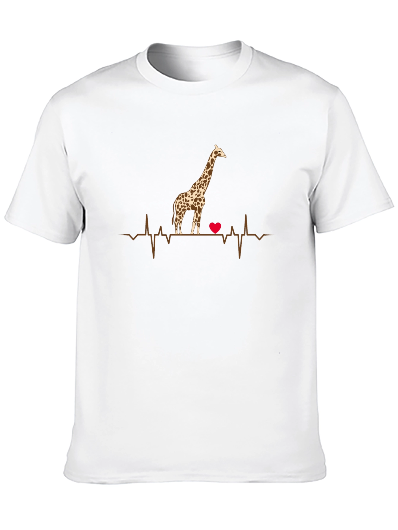 Giraffe Heartbeat Graphic Tee