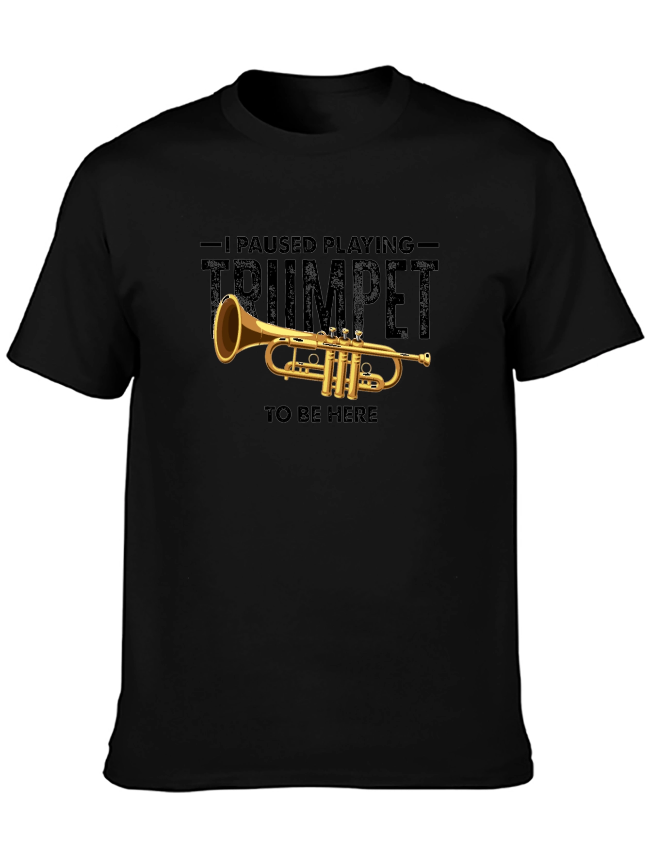Trumpet Pause T-Shirt - Musician Novelty Tee