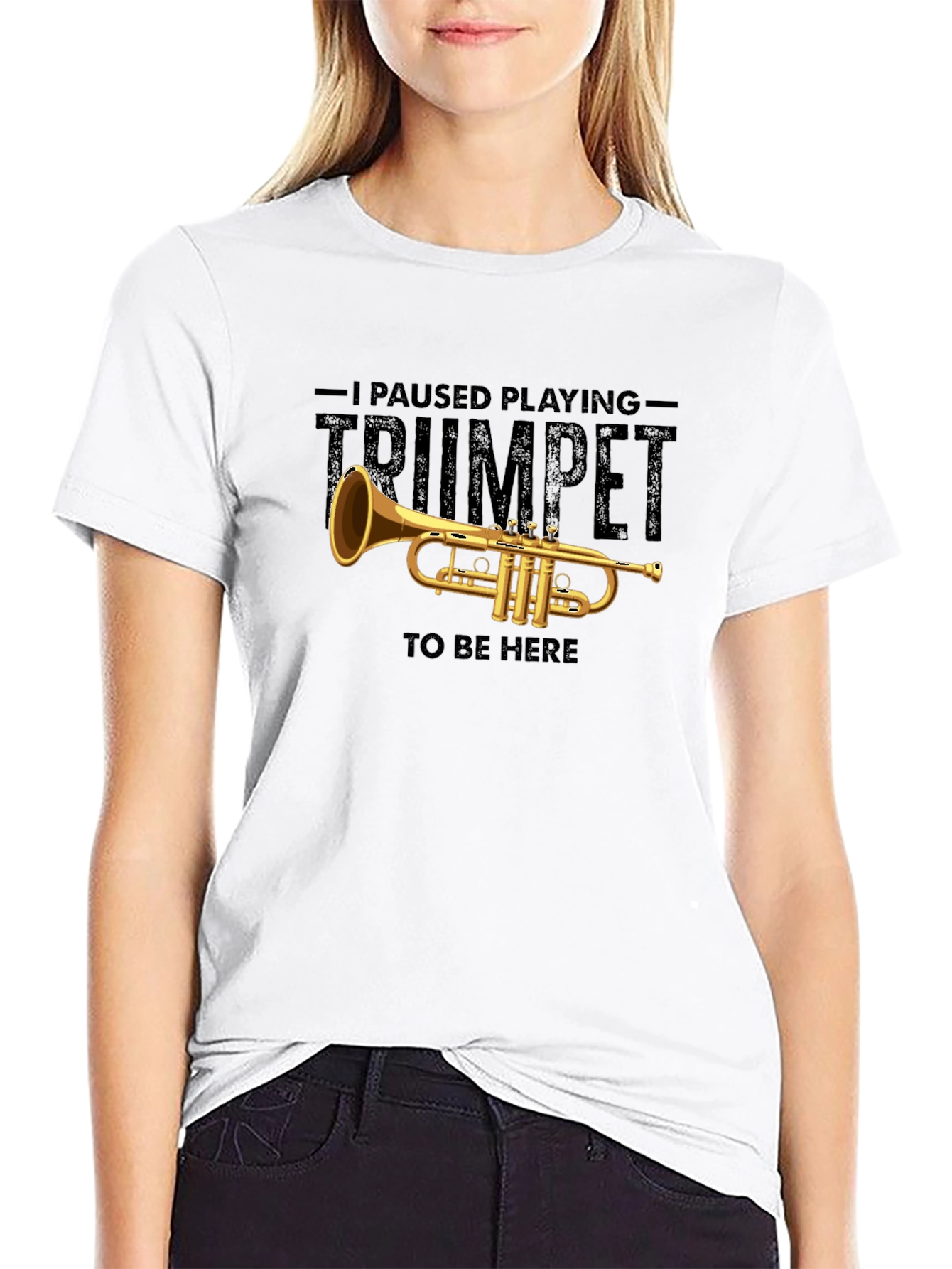 Trumpet Pause T-Shirt - Musician Novelty Tee