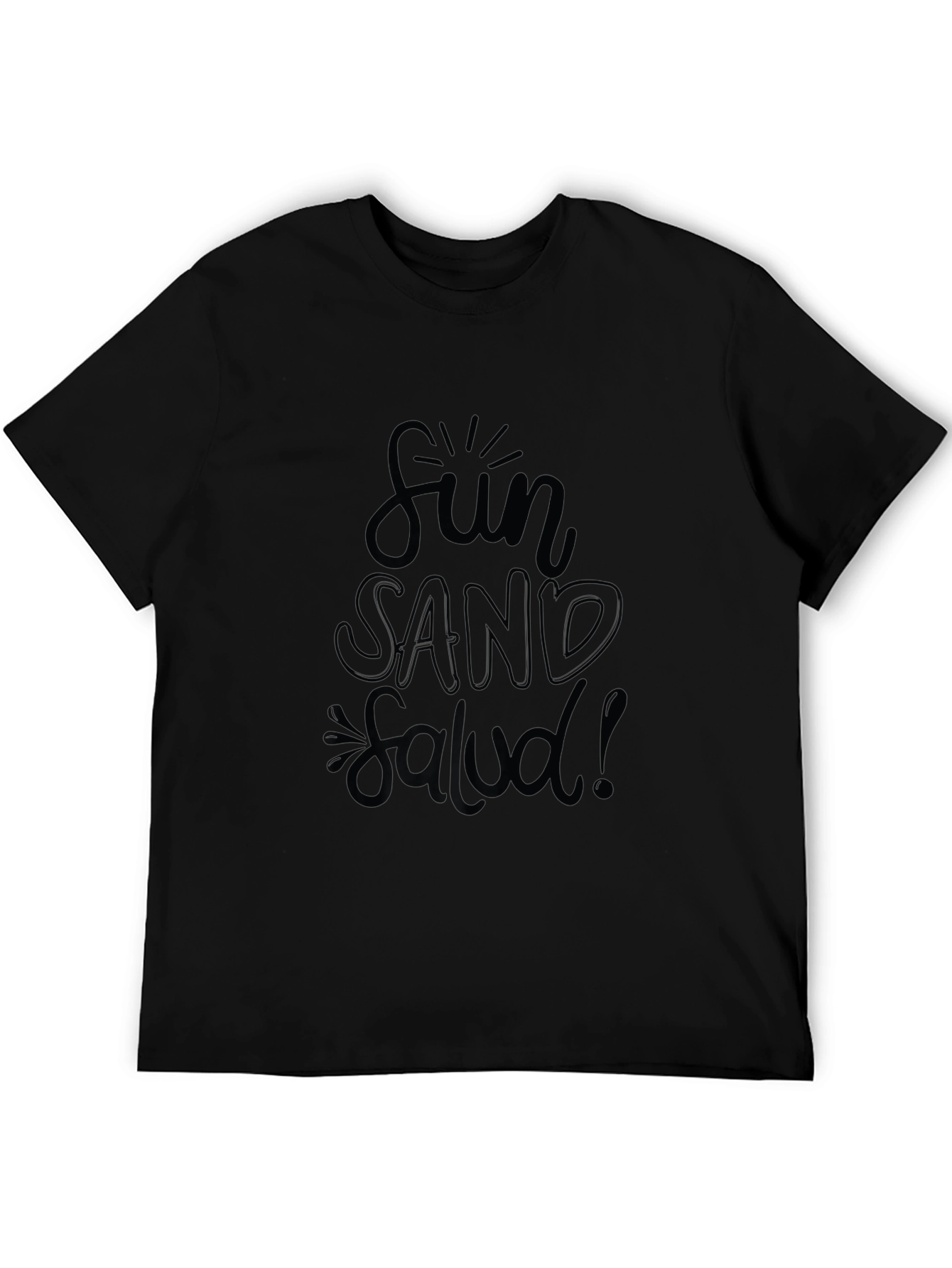 Fun Sand Salud! Mens Graphic T-Shirt