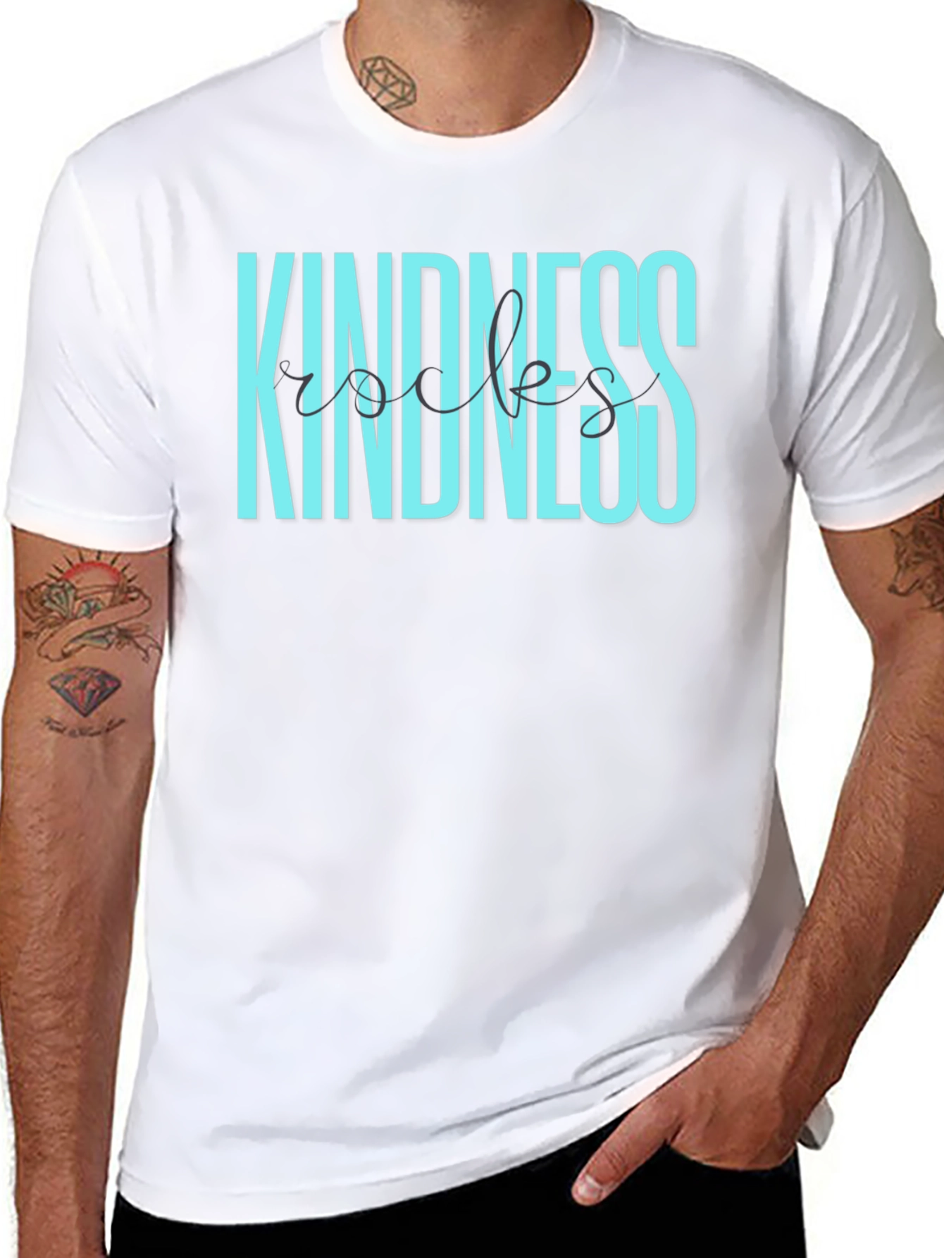 Kindness Rocks Graphic Tee - Soft Cotton Blend T-Shirt