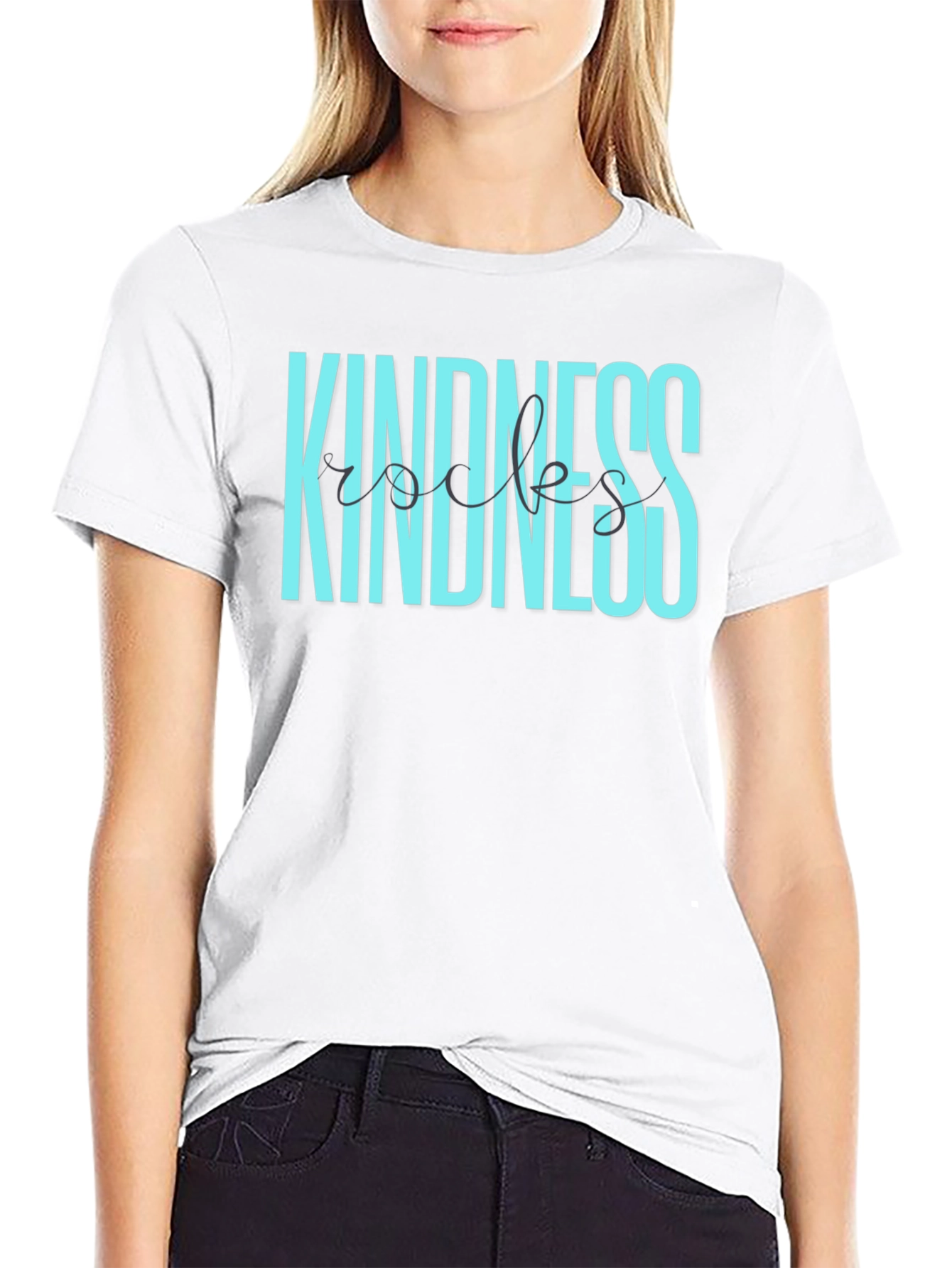 Kindness Rocks Graphic Tee - Soft Cotton Blend T-Shirt