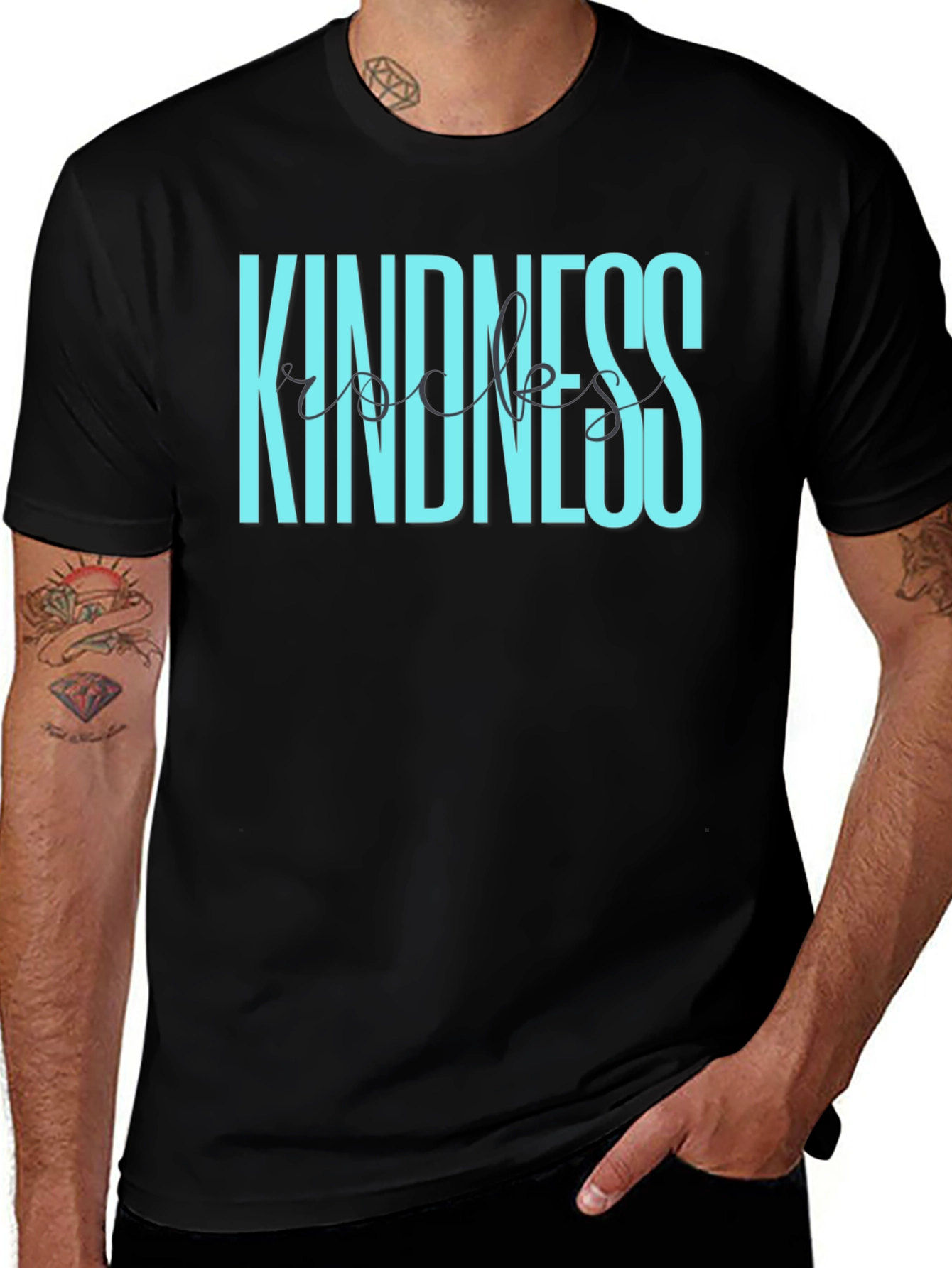 Kindness Rocks Graphic Tee - Soft Cotton Blend T-Shirt