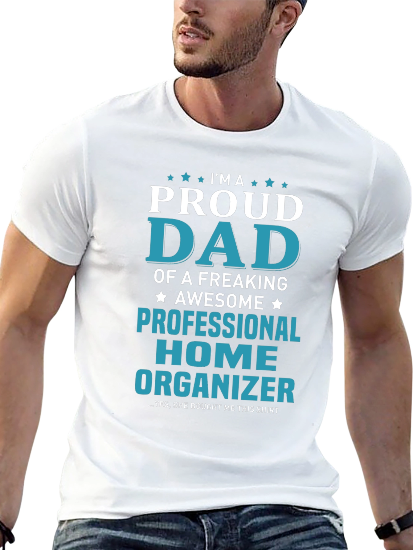 Proud Dad Professional Home Organizer Graphic T-Shirt