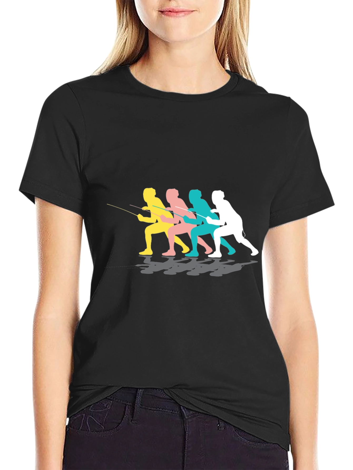 Fishermen Graphic Black Tee