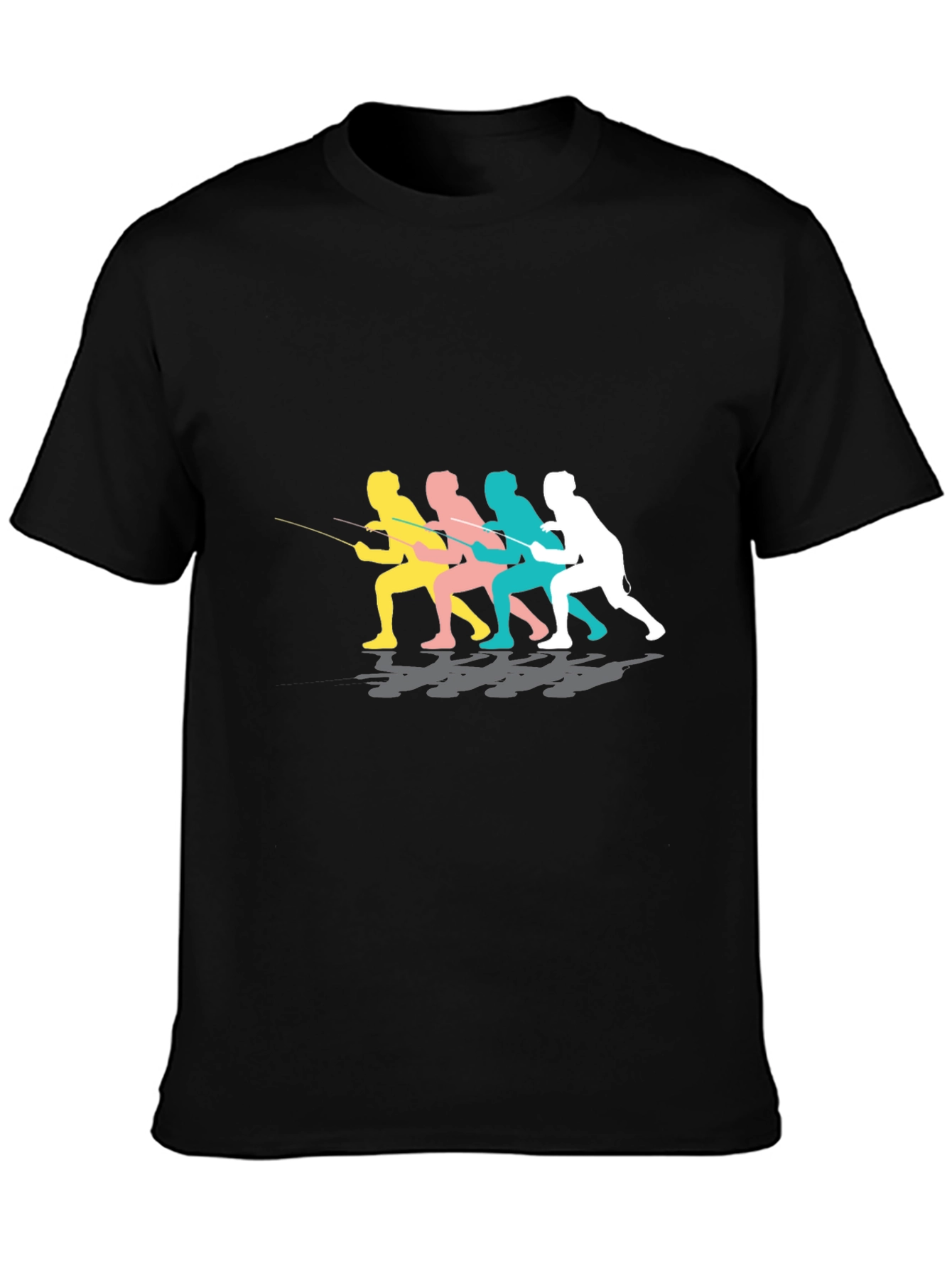 Fishermen Graphic Black Tee