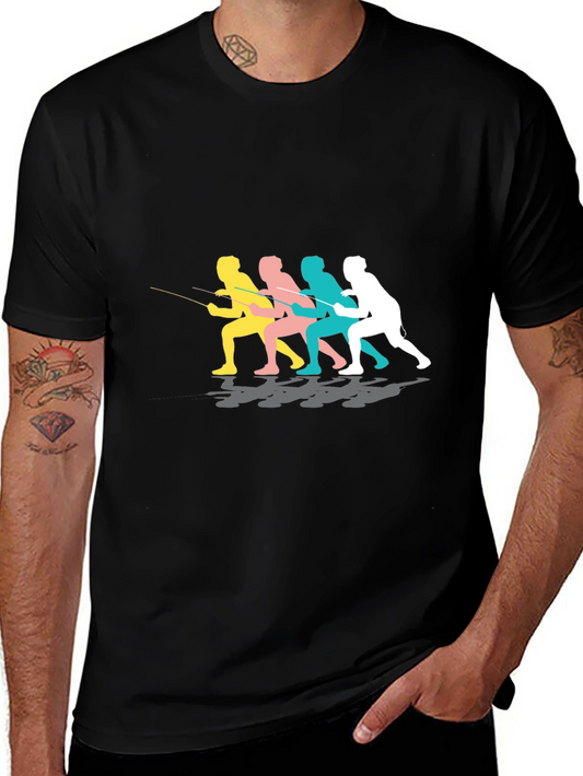 Fishermen Graphic Black Tee