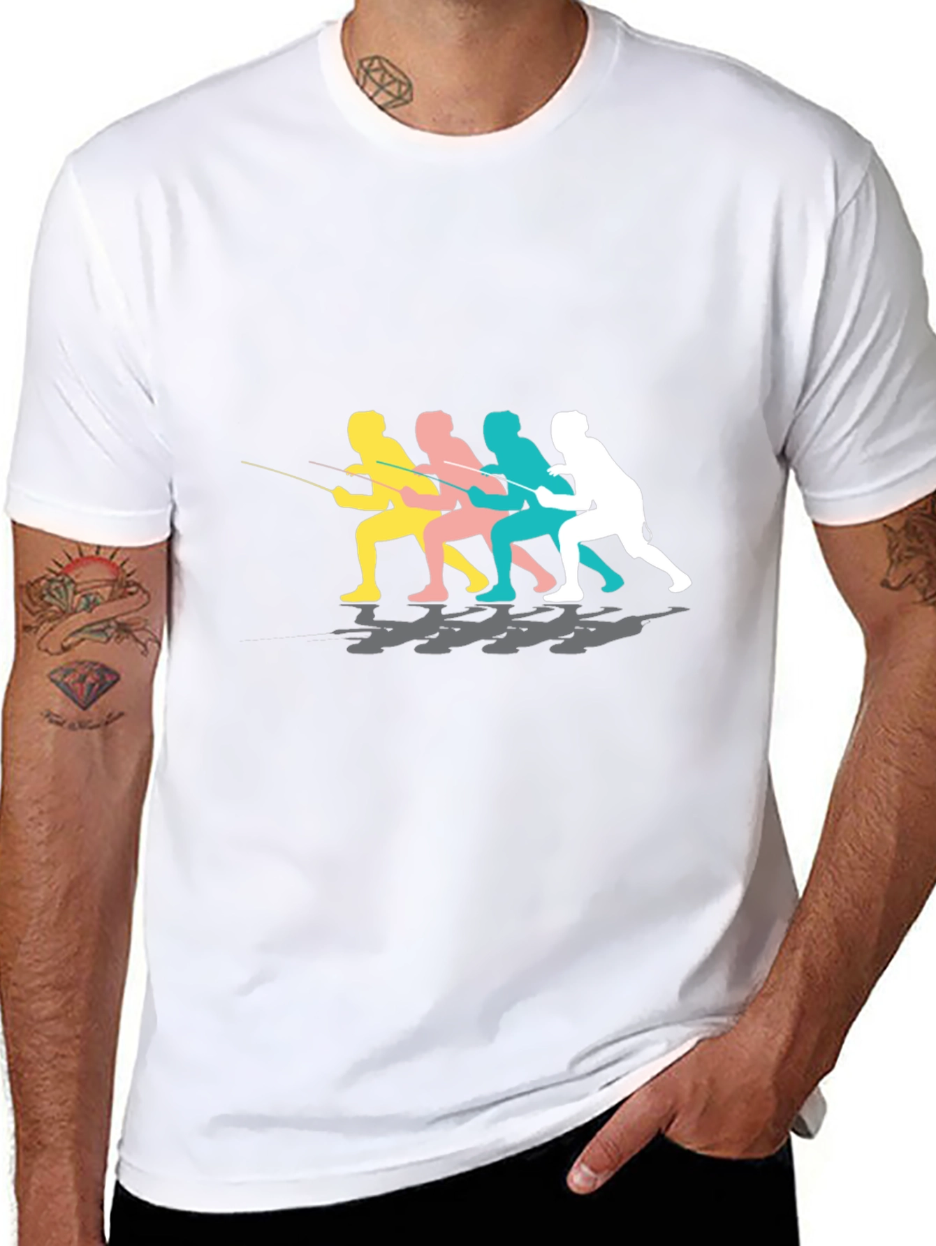Fishermen Graphic Black Tee