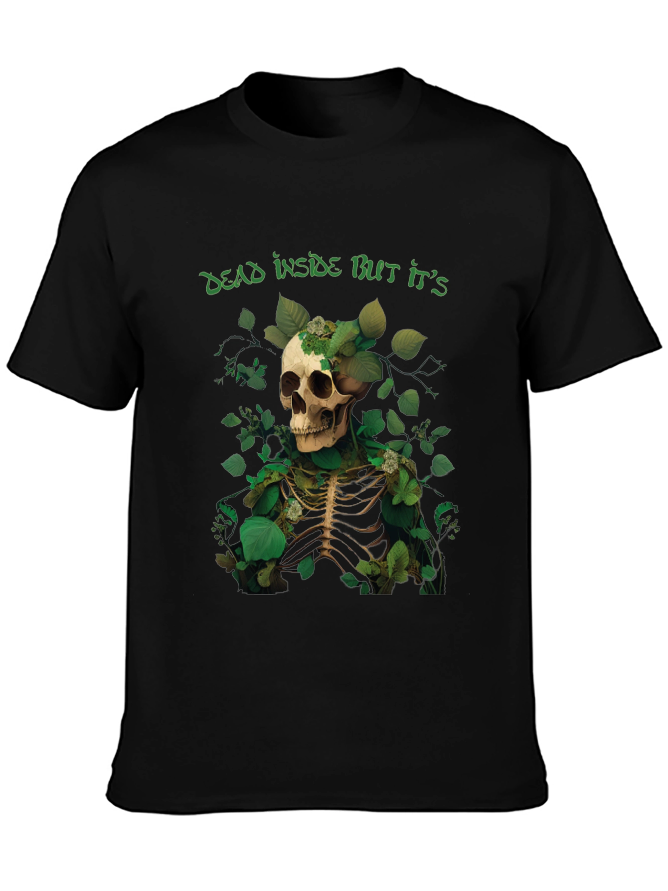 Dead Inside Skeleton Graphic Tee