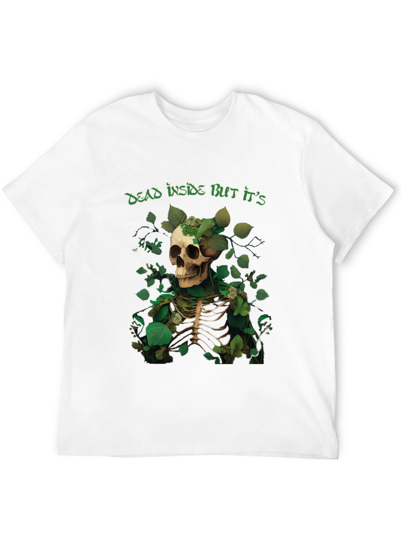 Dead Inside Skeleton Graphic Tee
