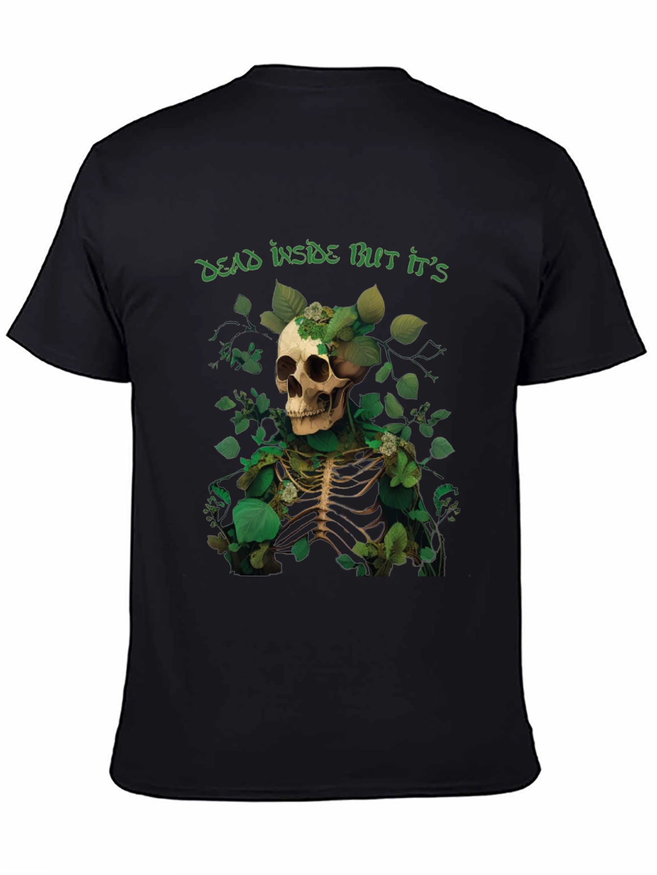 Dead Inside Skeleton Graphic Tee