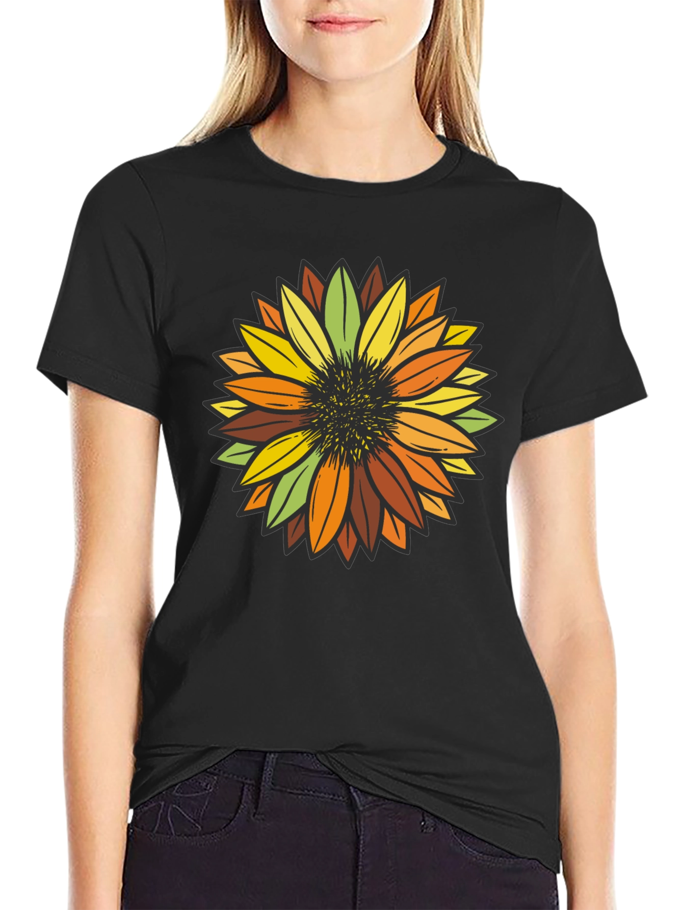 Sunflower Graphic Print T-Shirt