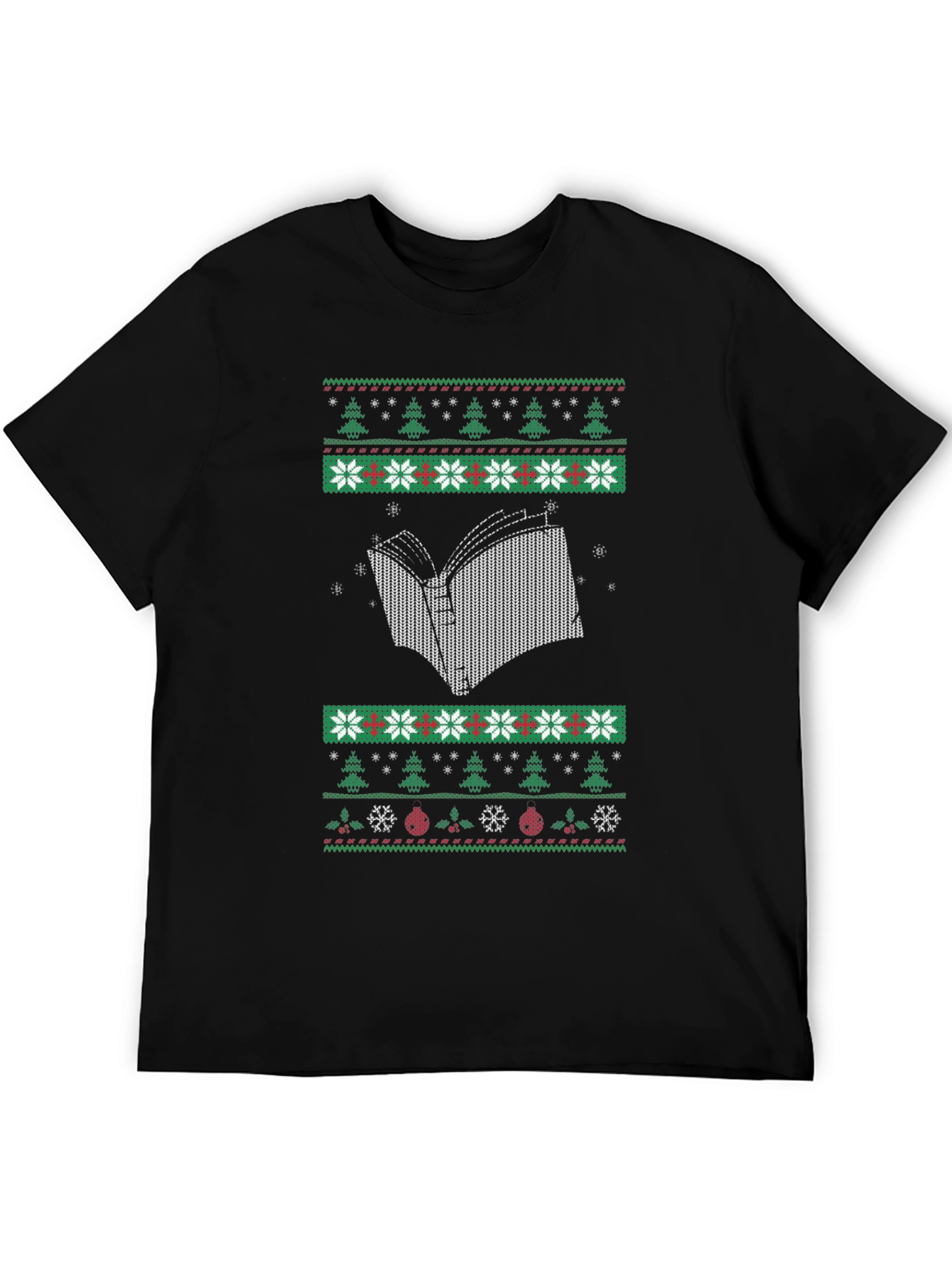 Book Lovers Ugly Christmas Sweater T-Shirt