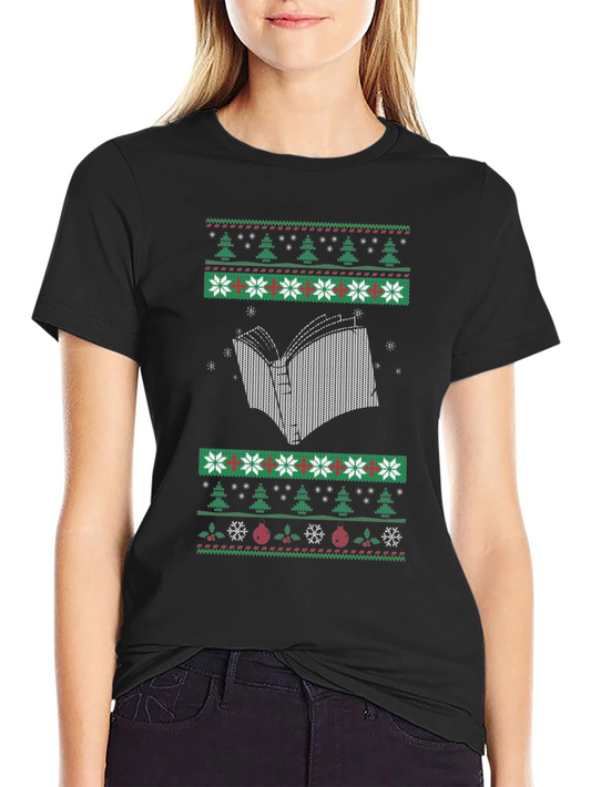 Book Lovers Ugly Christmas Sweater T-Shirt