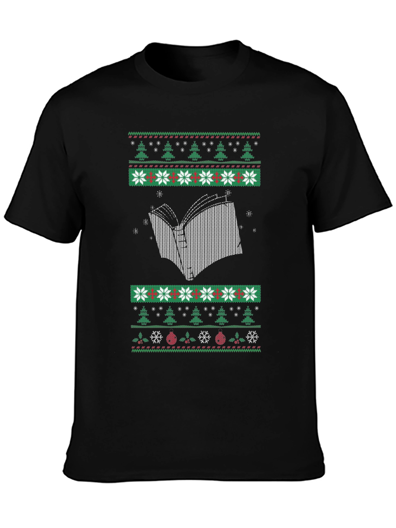 Book Lovers Ugly Christmas Sweater T-Shirt