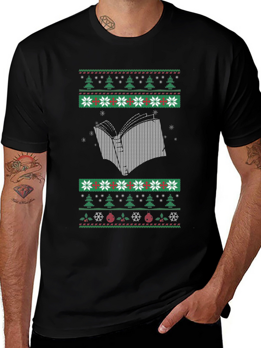 Book Lovers Ugly Christmas Sweater T-Shirt
