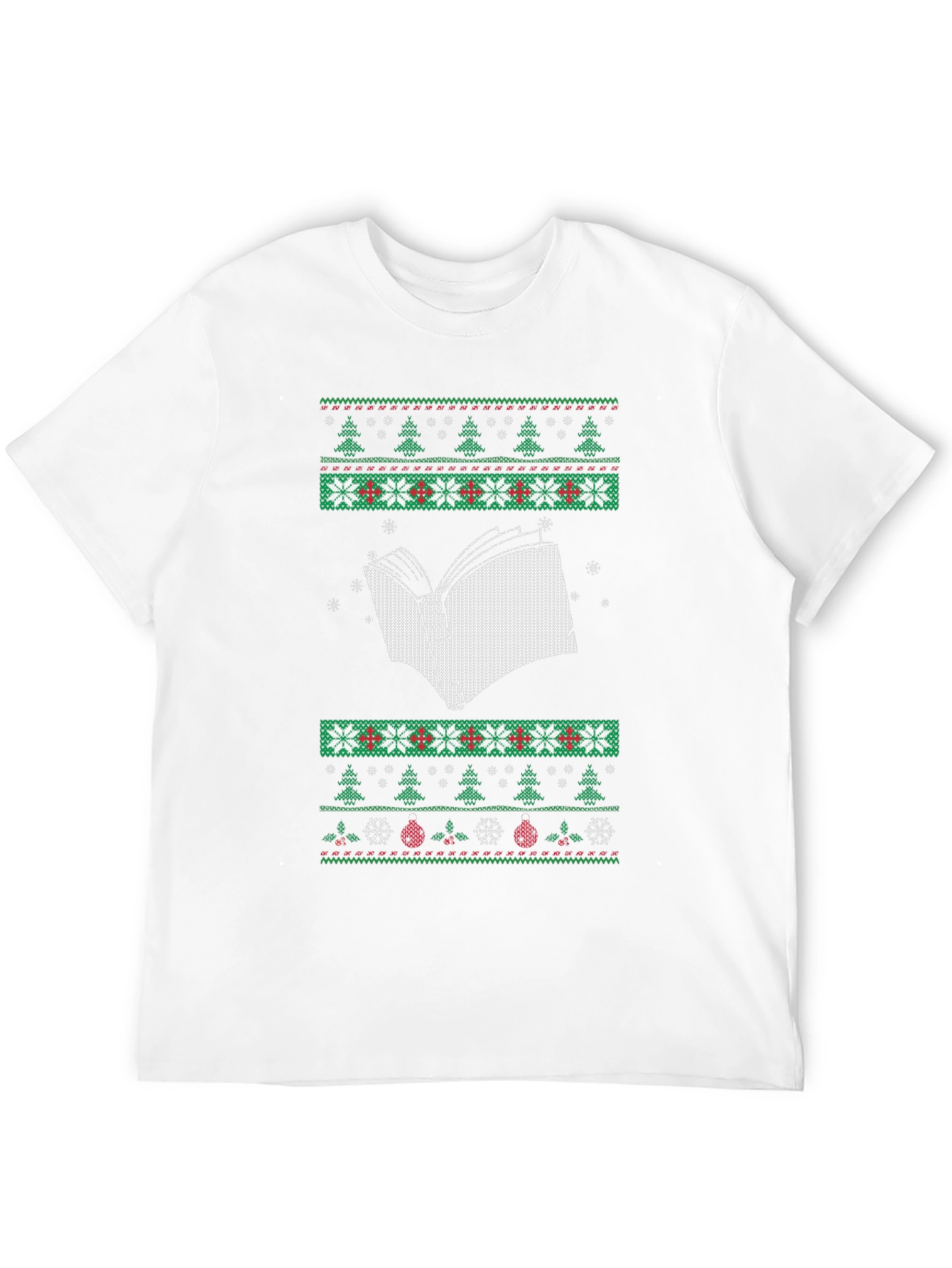 Book Lovers Ugly Christmas Sweater T-Shirt