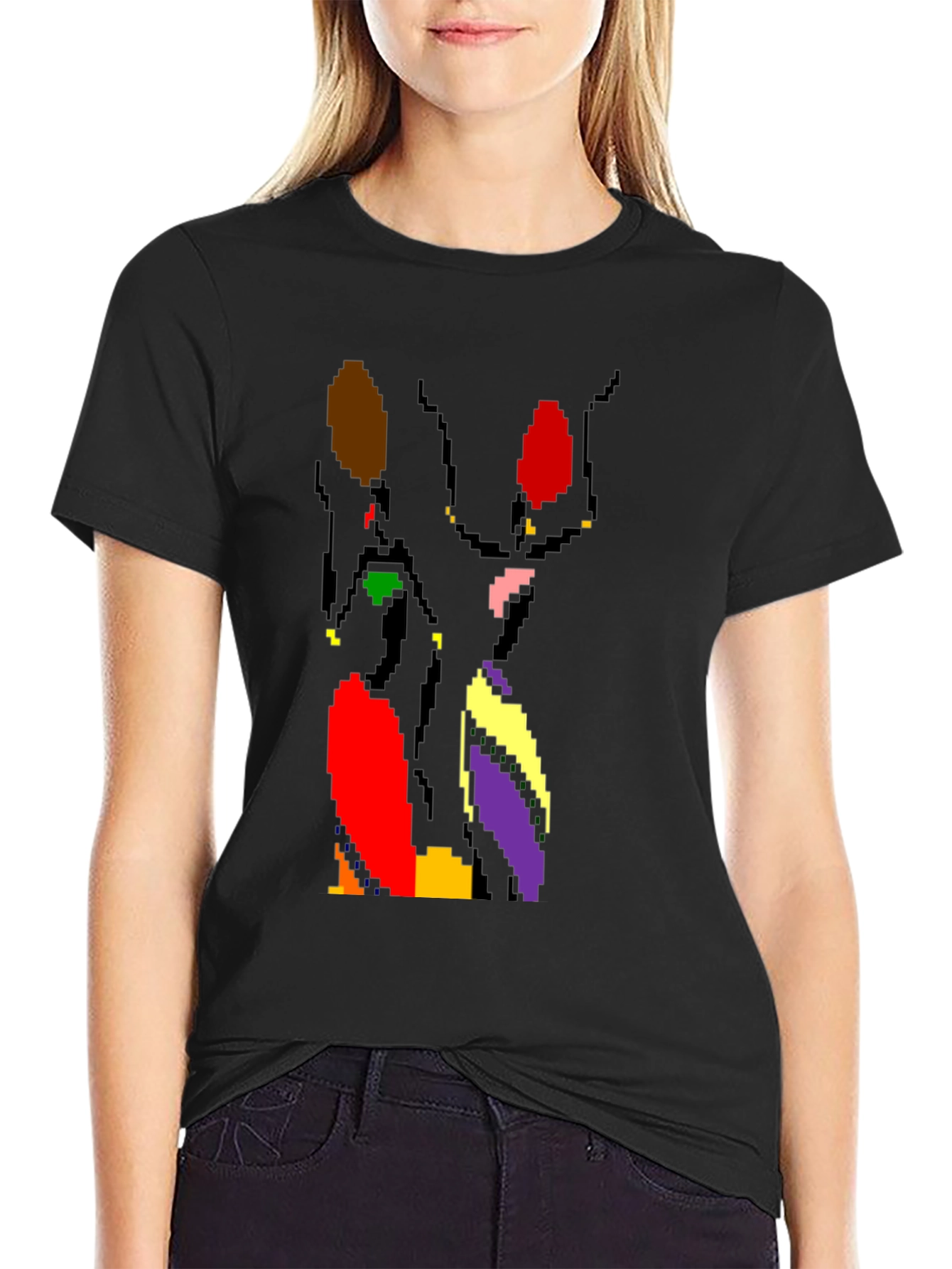 Pixel Art Women T-Shirt - Retro Style Tee