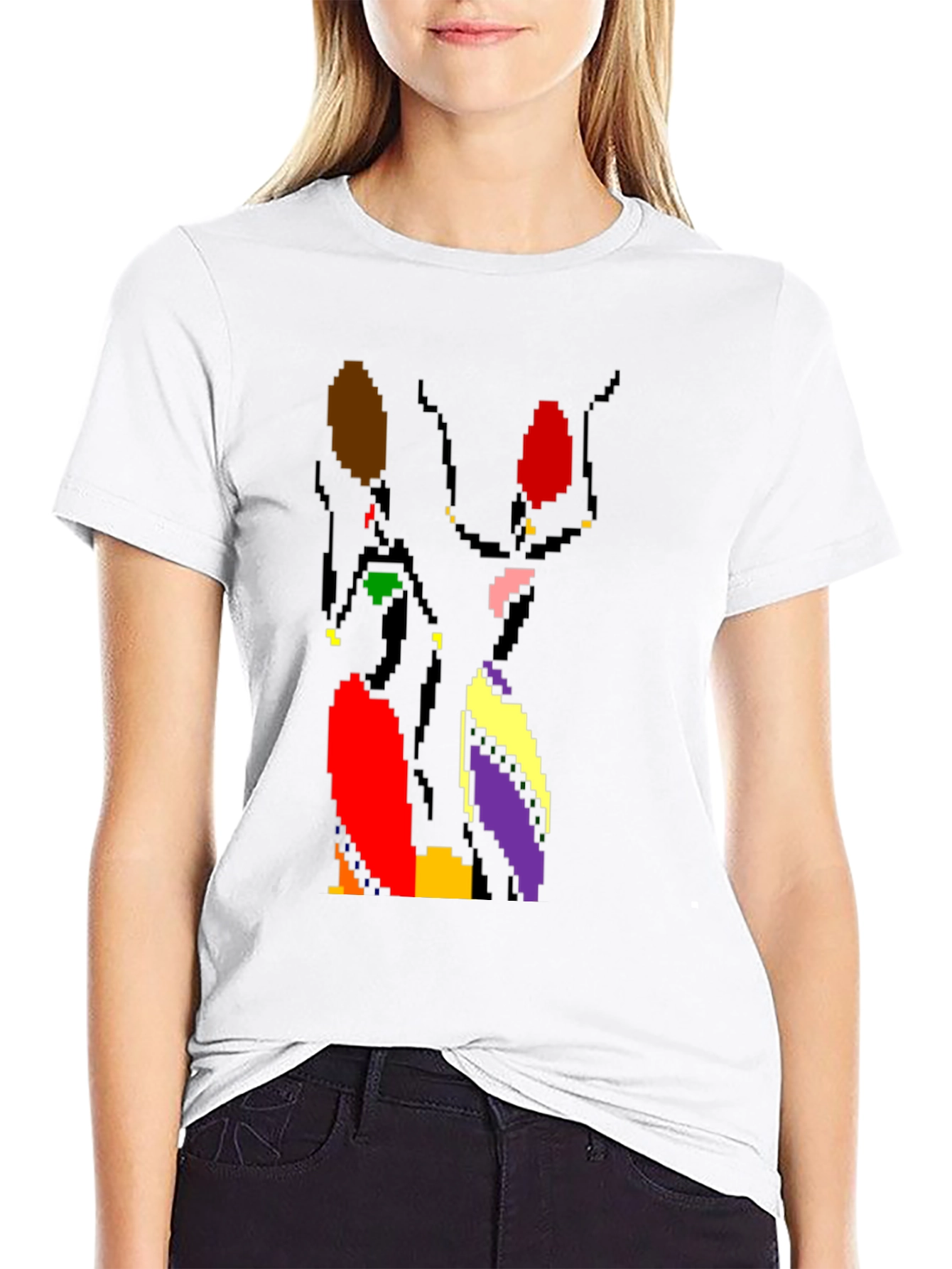 Pixel Art Women T-Shirt - Retro Style Tee