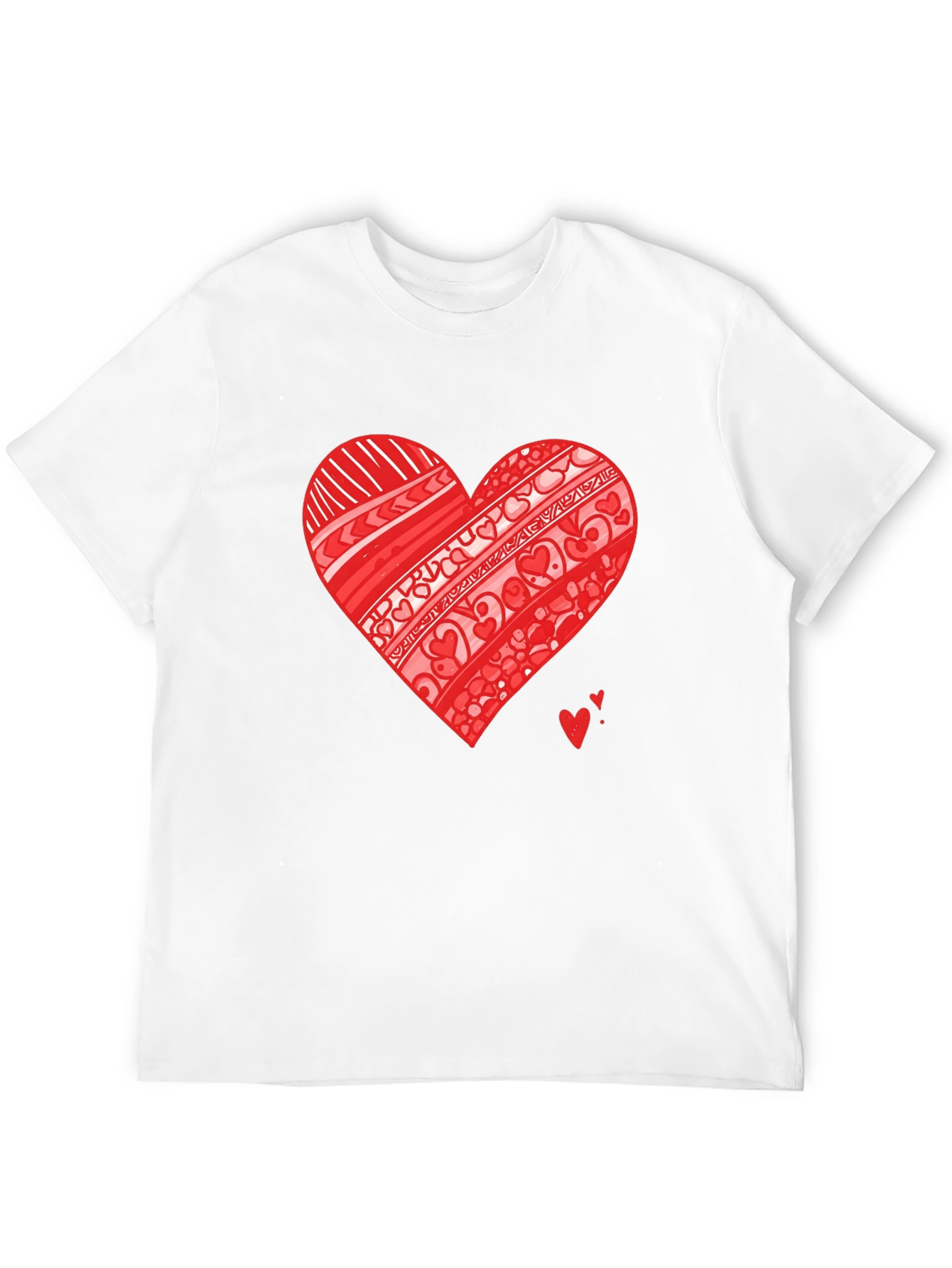 Heart Graphic Black Tee Shirt