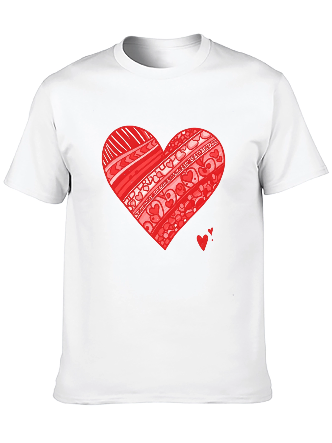 Heart Graphic Black Tee Shirt