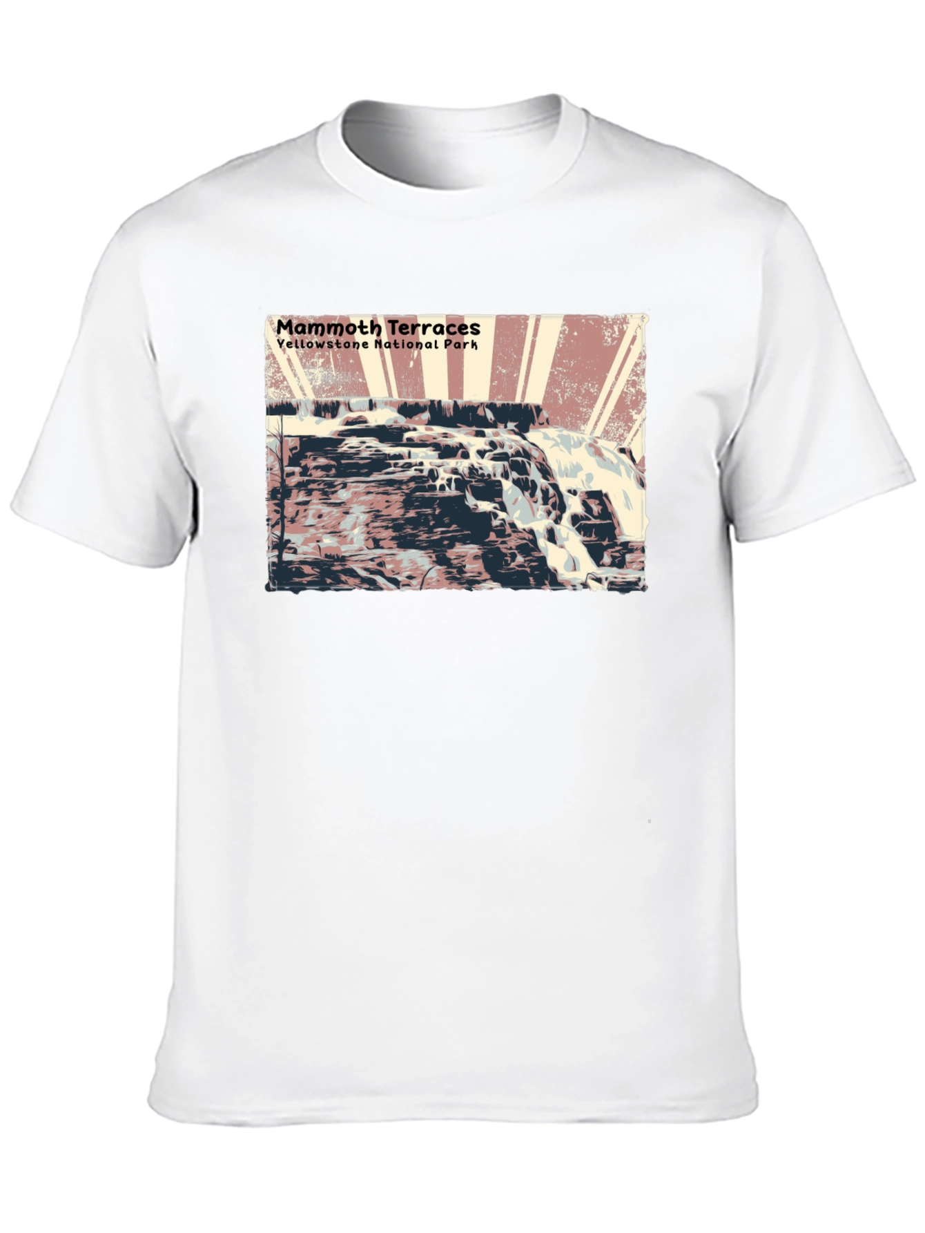 Mammoth Terraces Yellowstone National Park T-Shirt