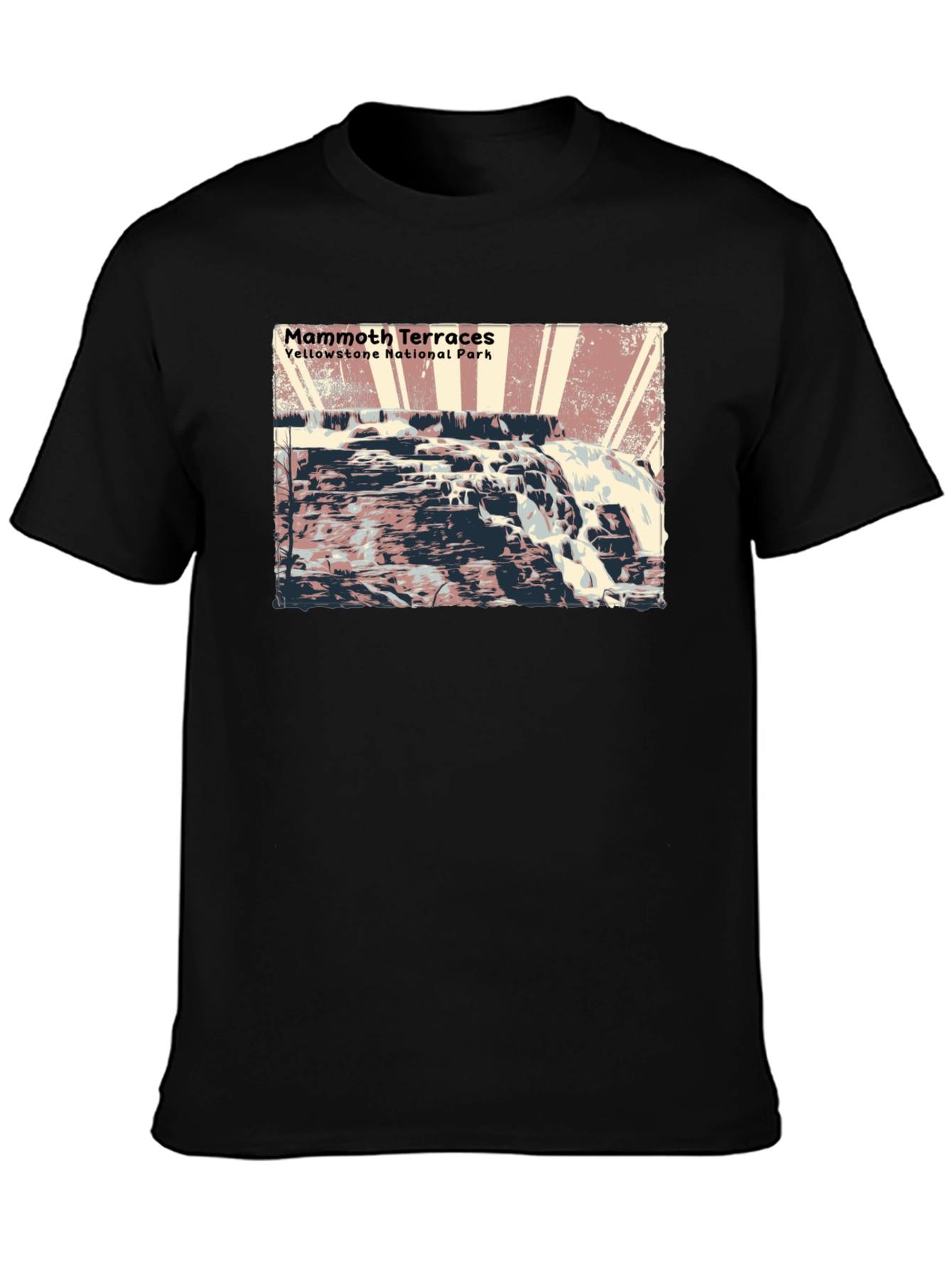 Mammoth Terraces Yellowstone National Park T-Shirt