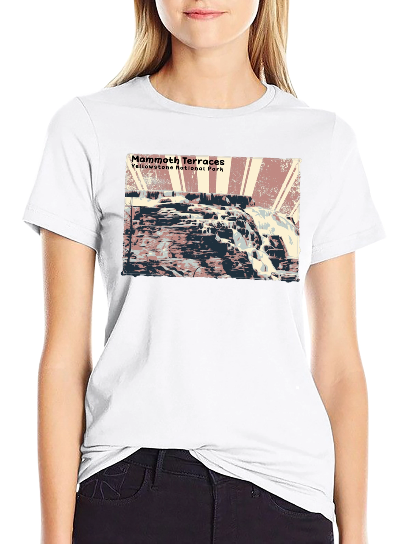 Mammoth Terraces Yellowstone National Park T-Shirt