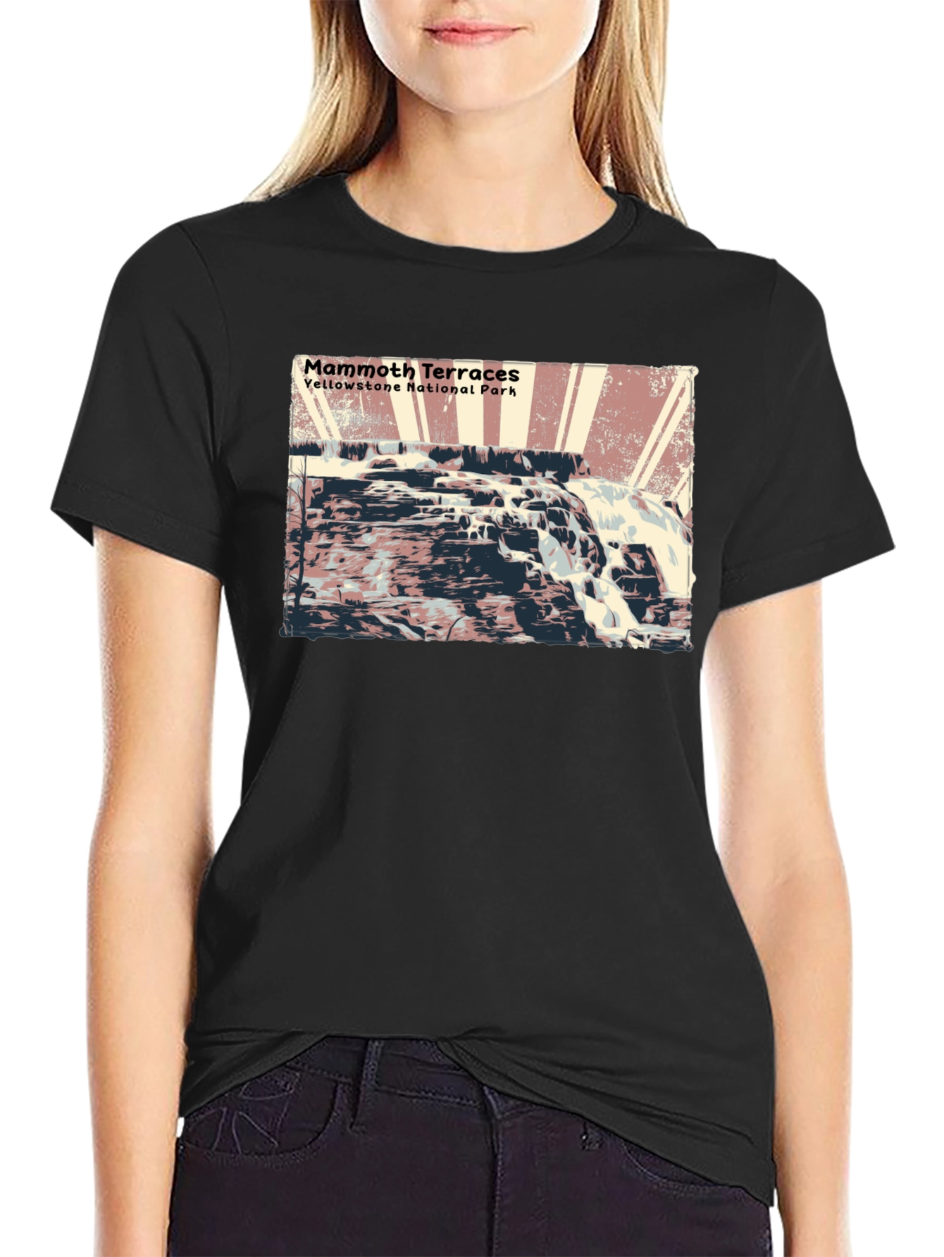 Mammoth Terraces Yellowstone National Park T-Shirt