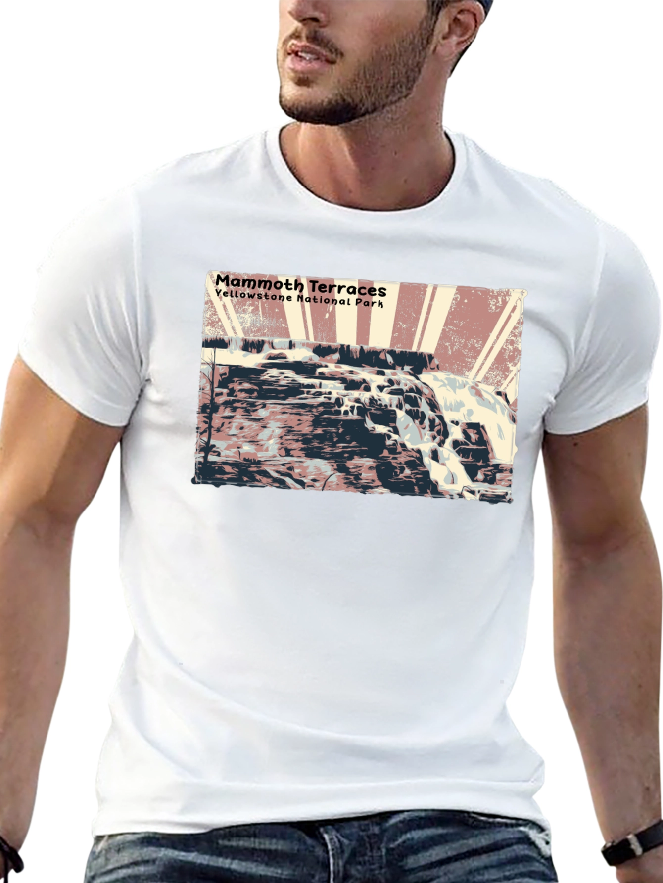 Mammoth Terraces Yellowstone National Park T-Shirt