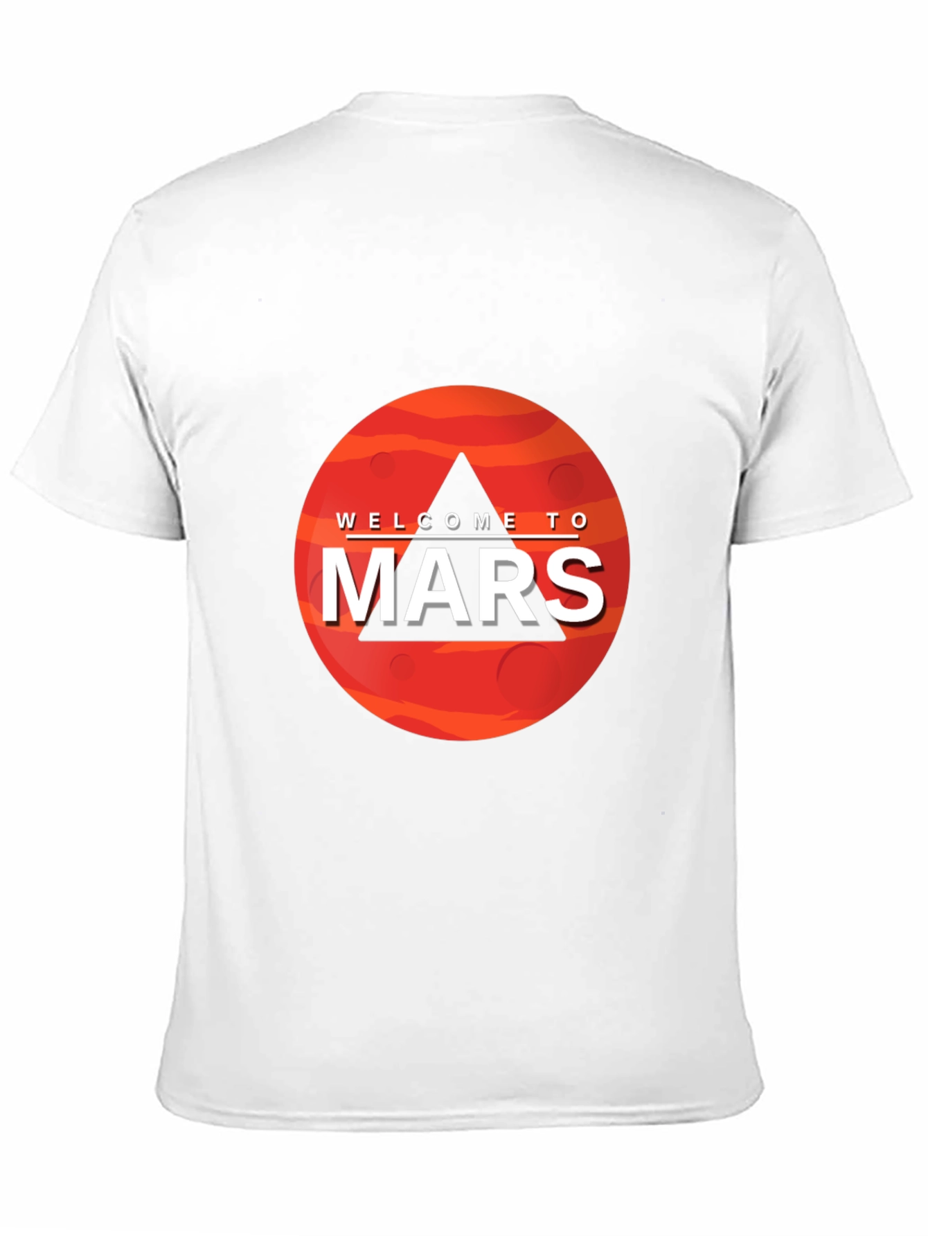 Welcome To Mars Graphic Tee - Space Adventure Shirt