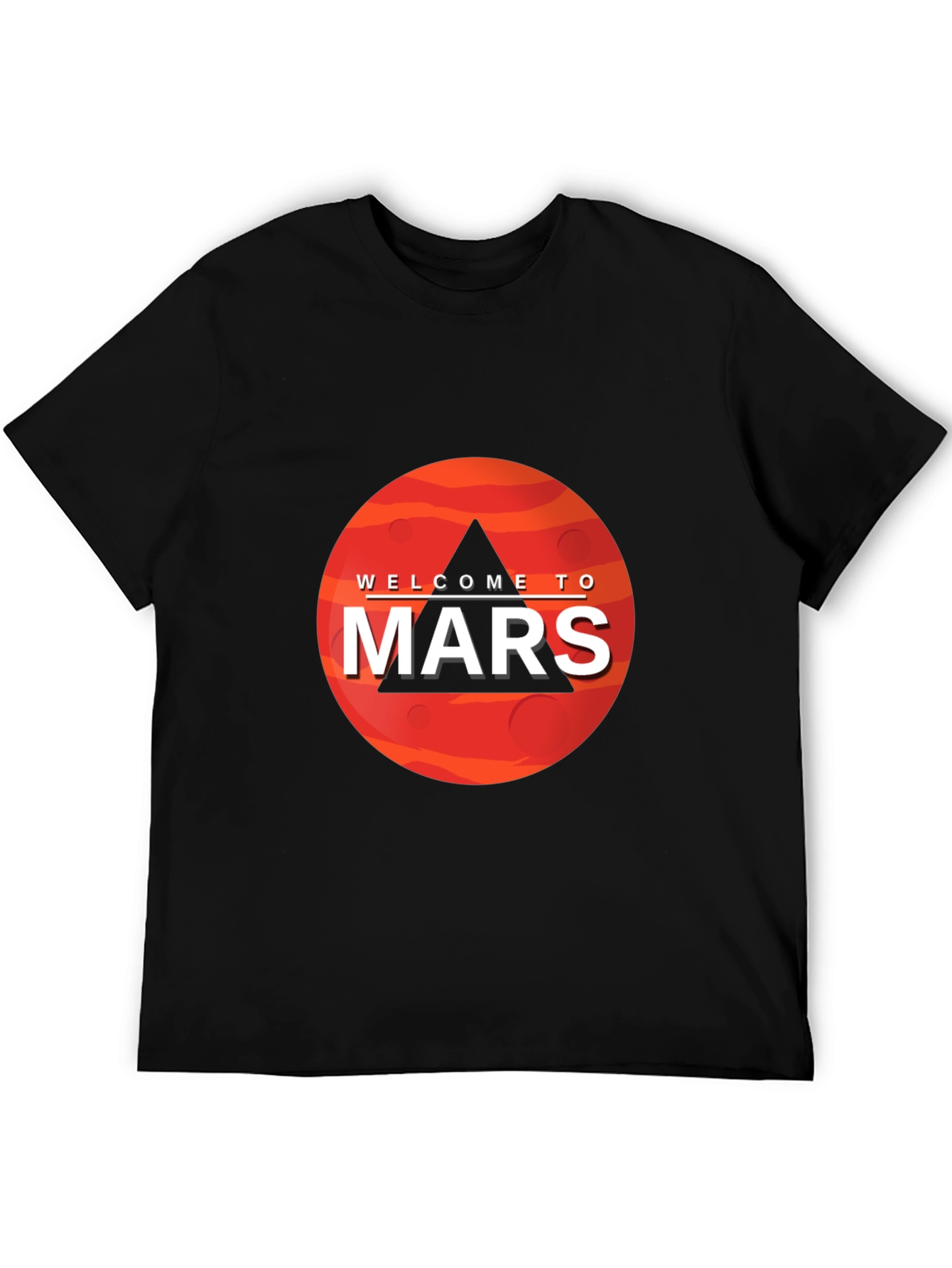 Welcome To Mars Graphic Tee - Space Adventure Shirt