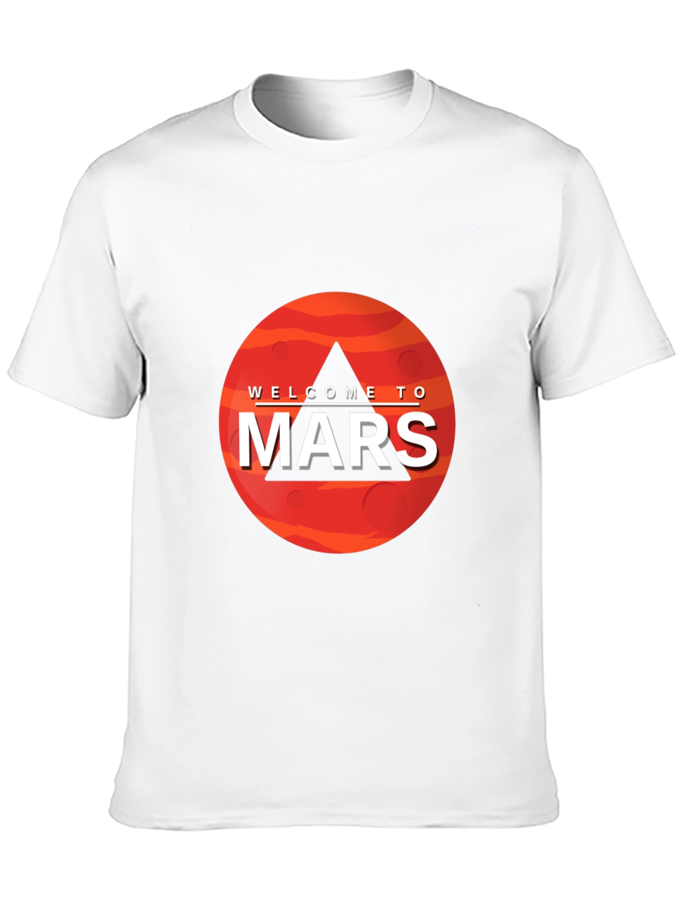 Welcome To Mars Graphic Tee - Space Adventure Shirt